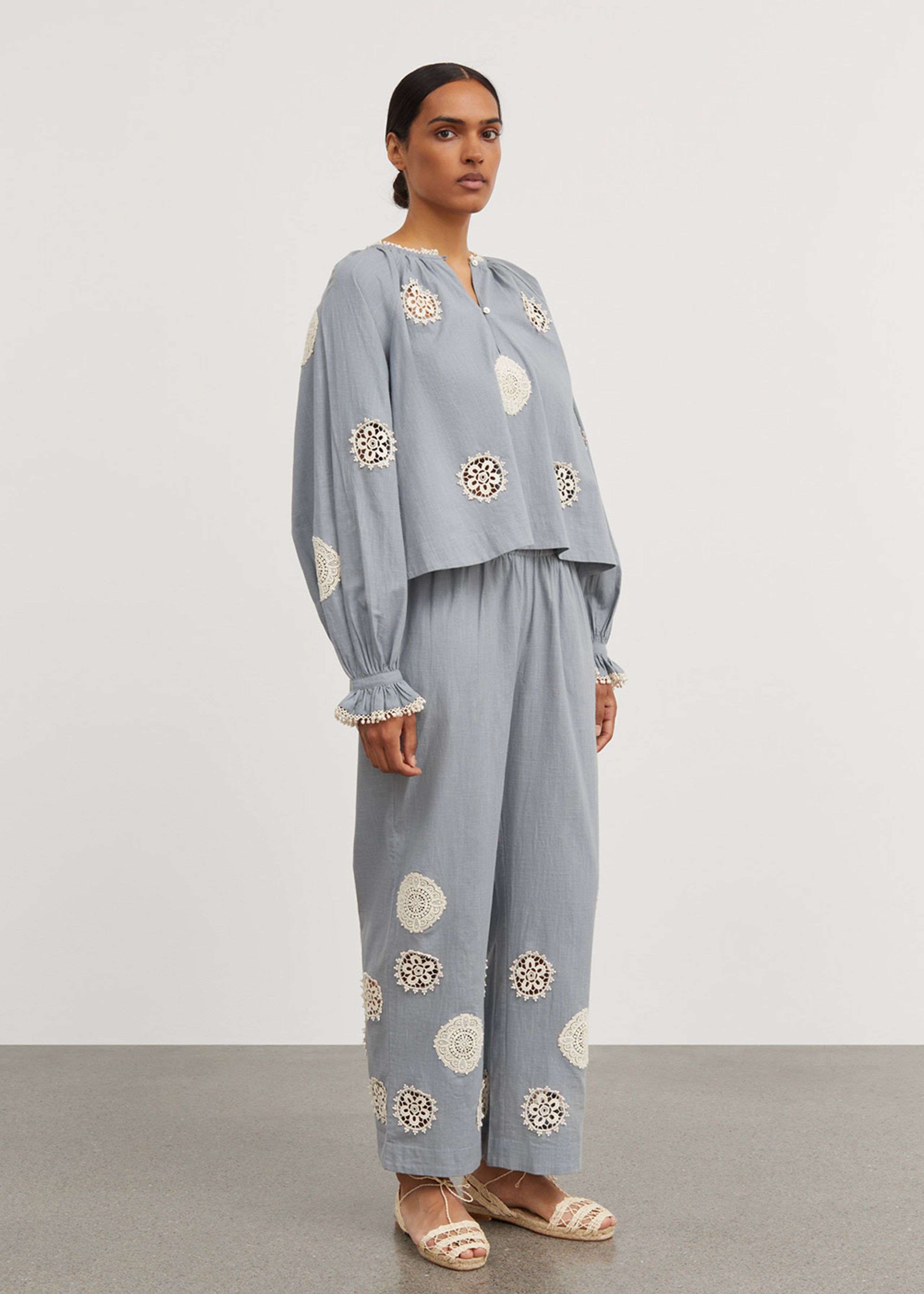 Skall Studio - Pantalon - Pina Pants - Vintage blue