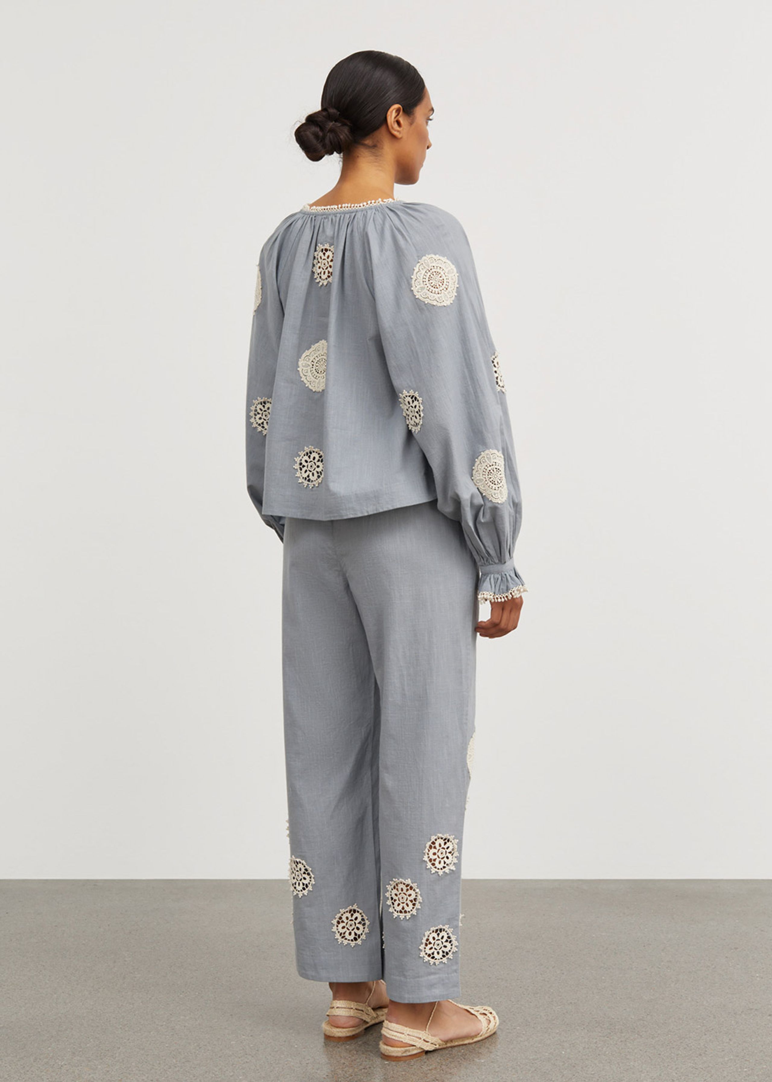 Skall Studio - Pantalon - Pina Pants - Vintage blue