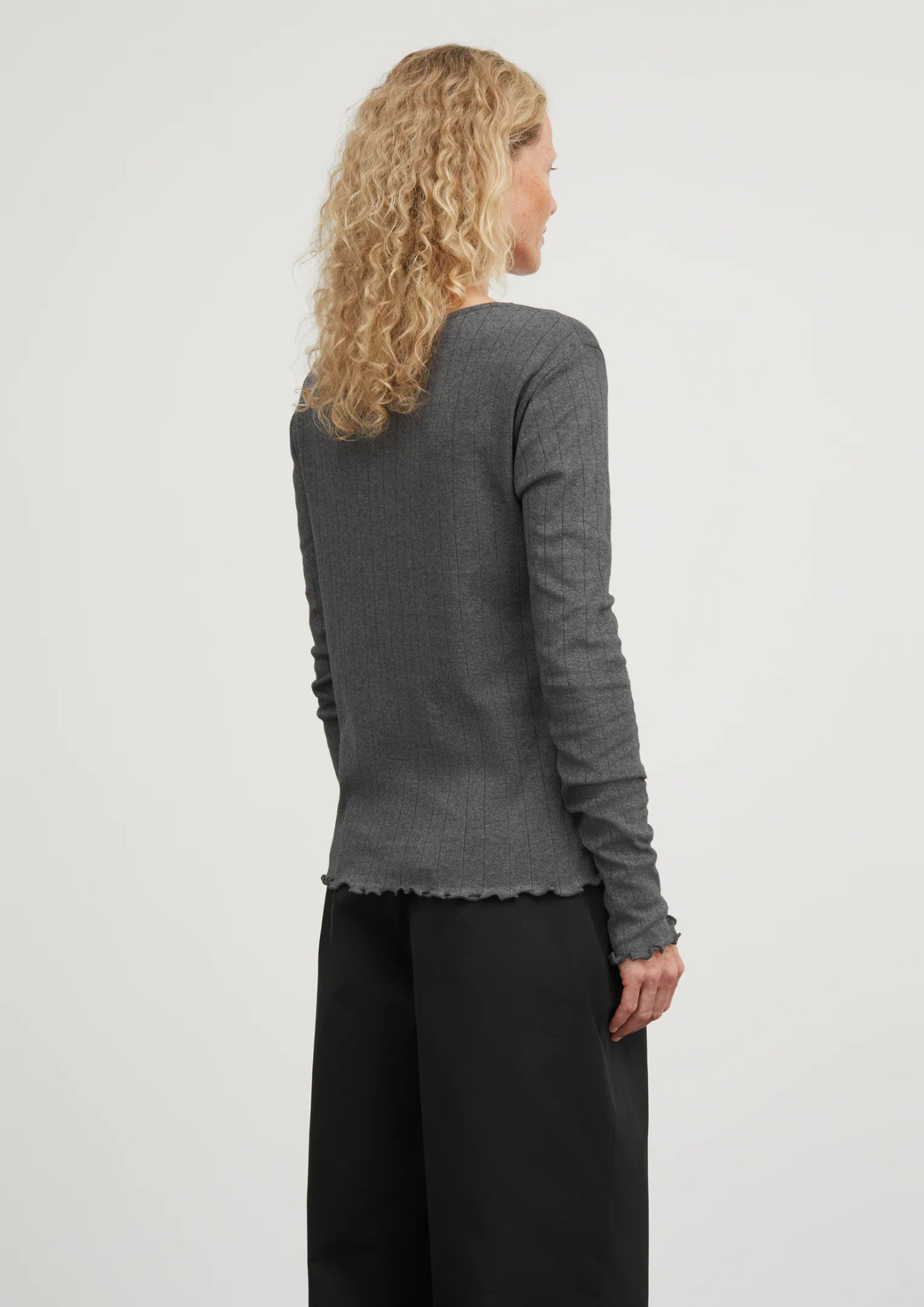 Skall Studio - Cardigan - Edie - Dark Grey Melange