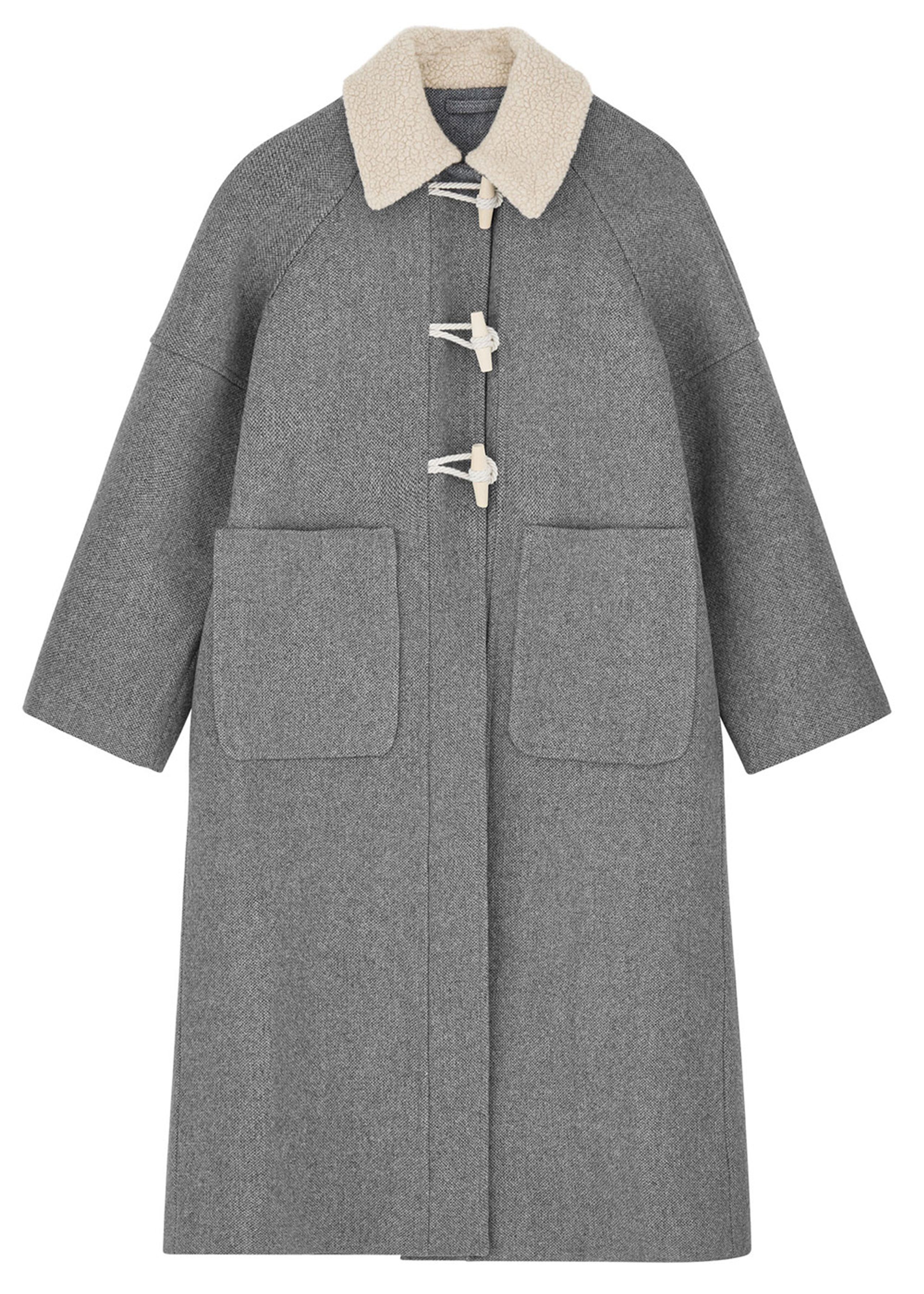Skall Studio - Coat - Bibi Duffle Coat - Grey structure