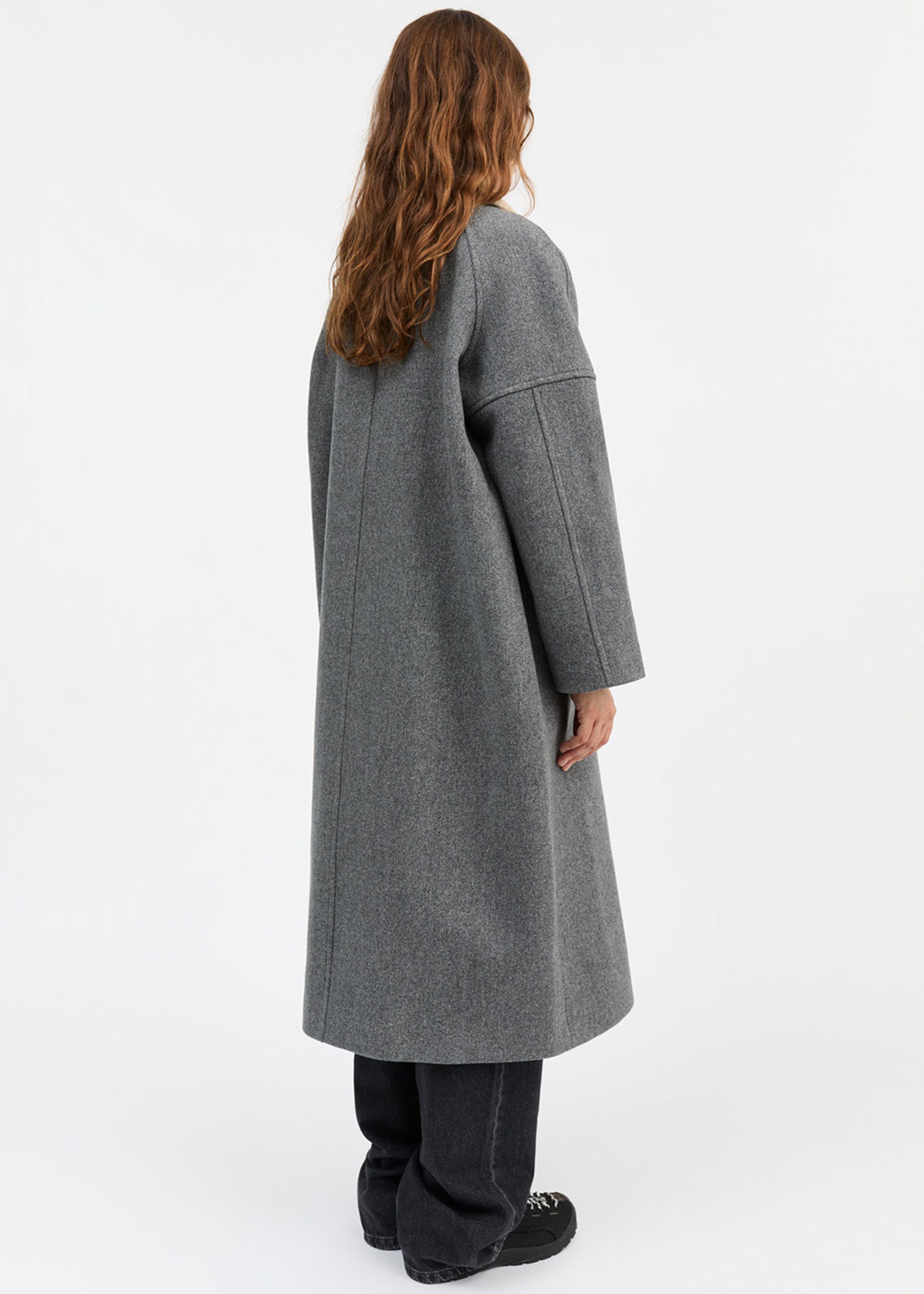 Skall Studio - Coat - Bibi Duffle Coat - Grey structure