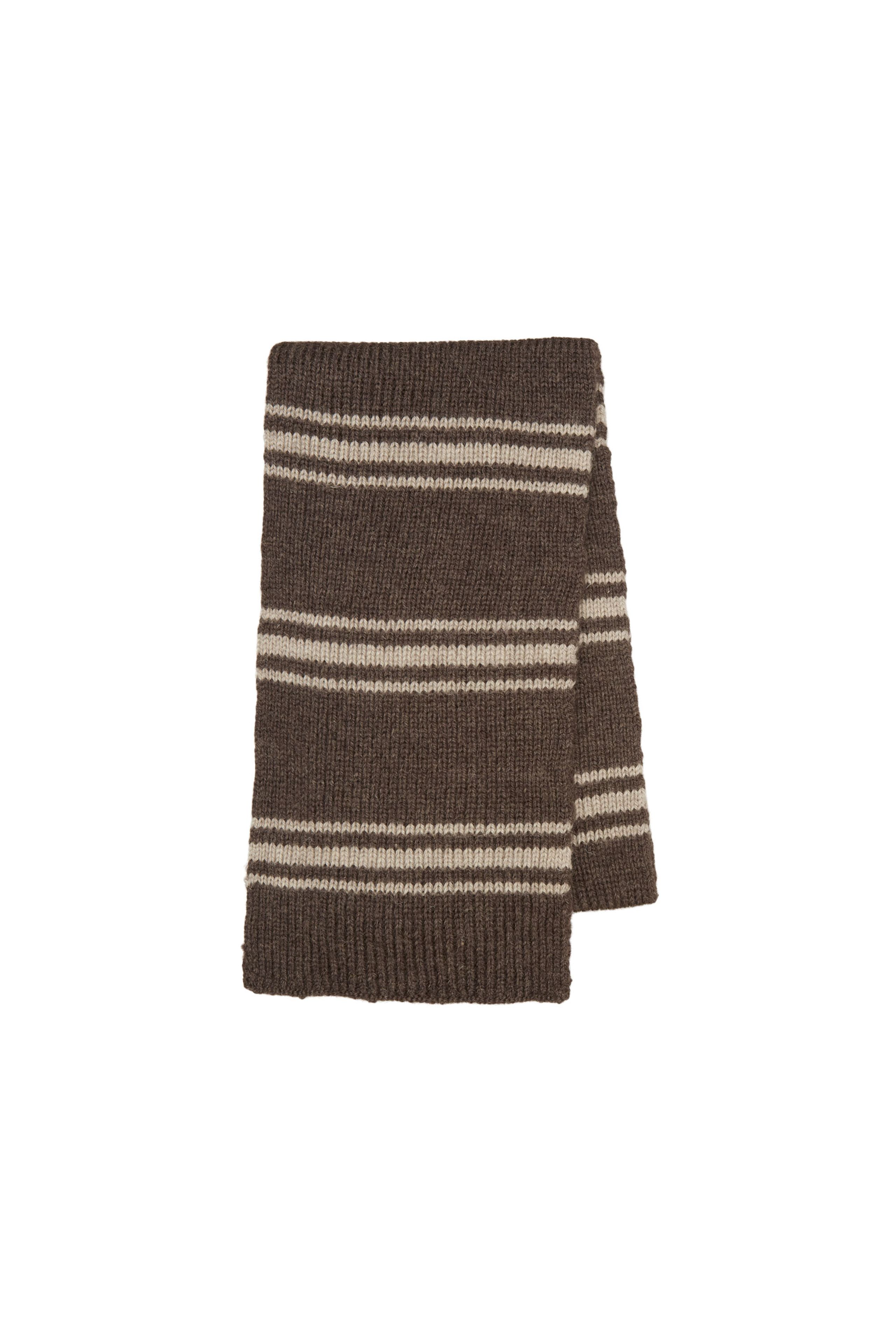 Skall Studio - Warm Scarf - Lau Scarf - Brown Stripe