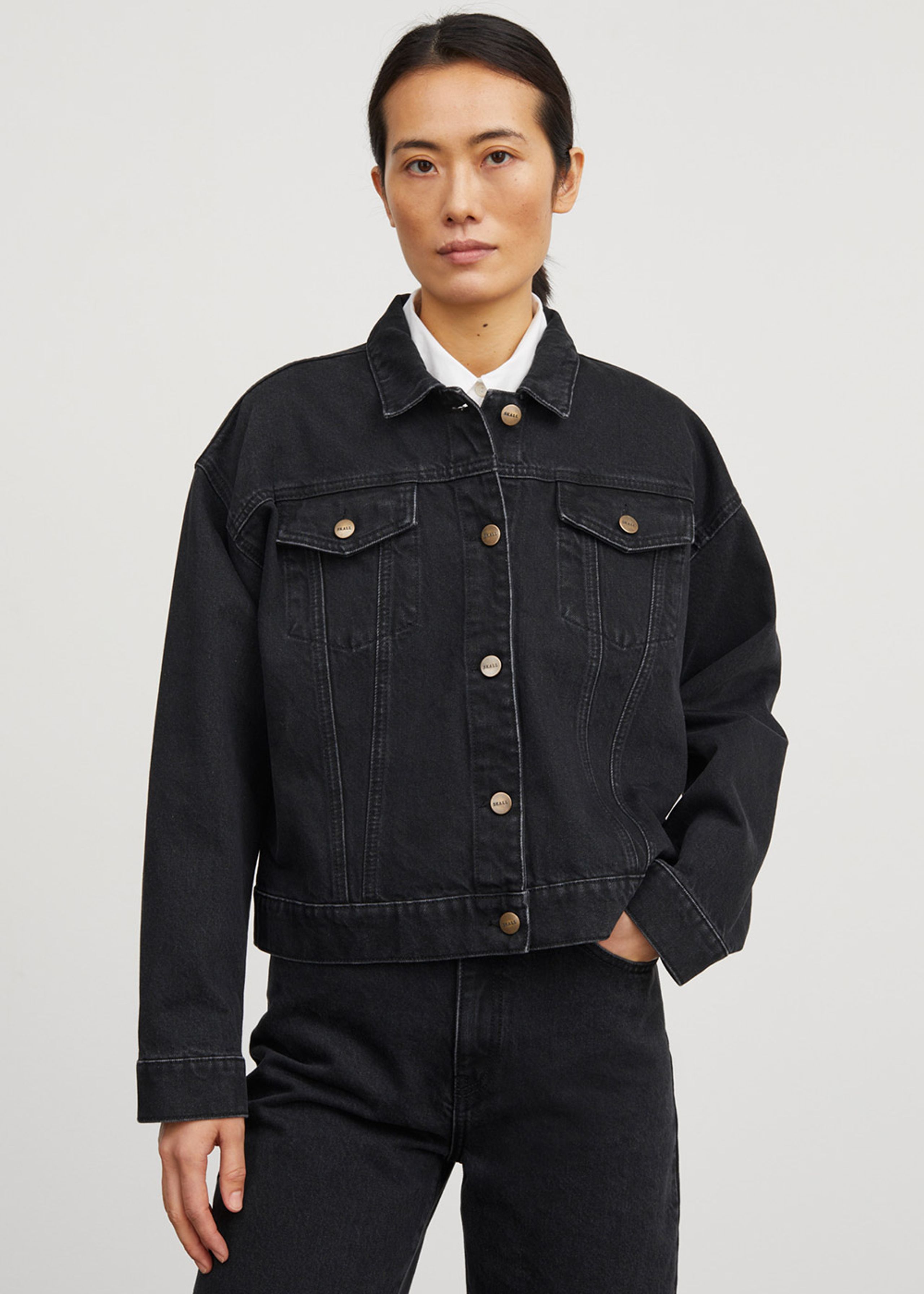 Skall Studio - Jacke - Inger Denim Jacket - Vintage black