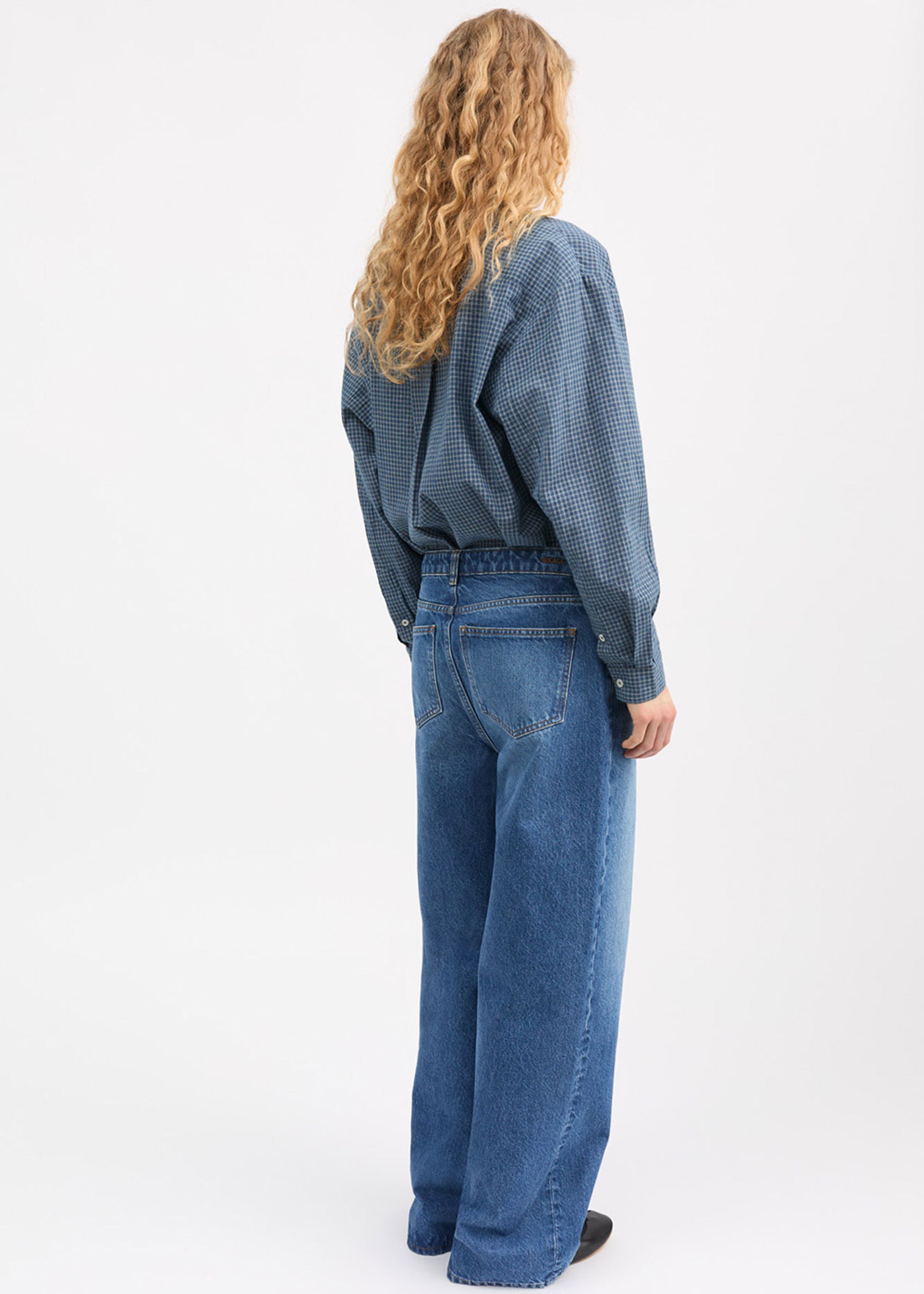 Skall Studio - Jeans - Willow Wide Jeans - Vintage washed blue