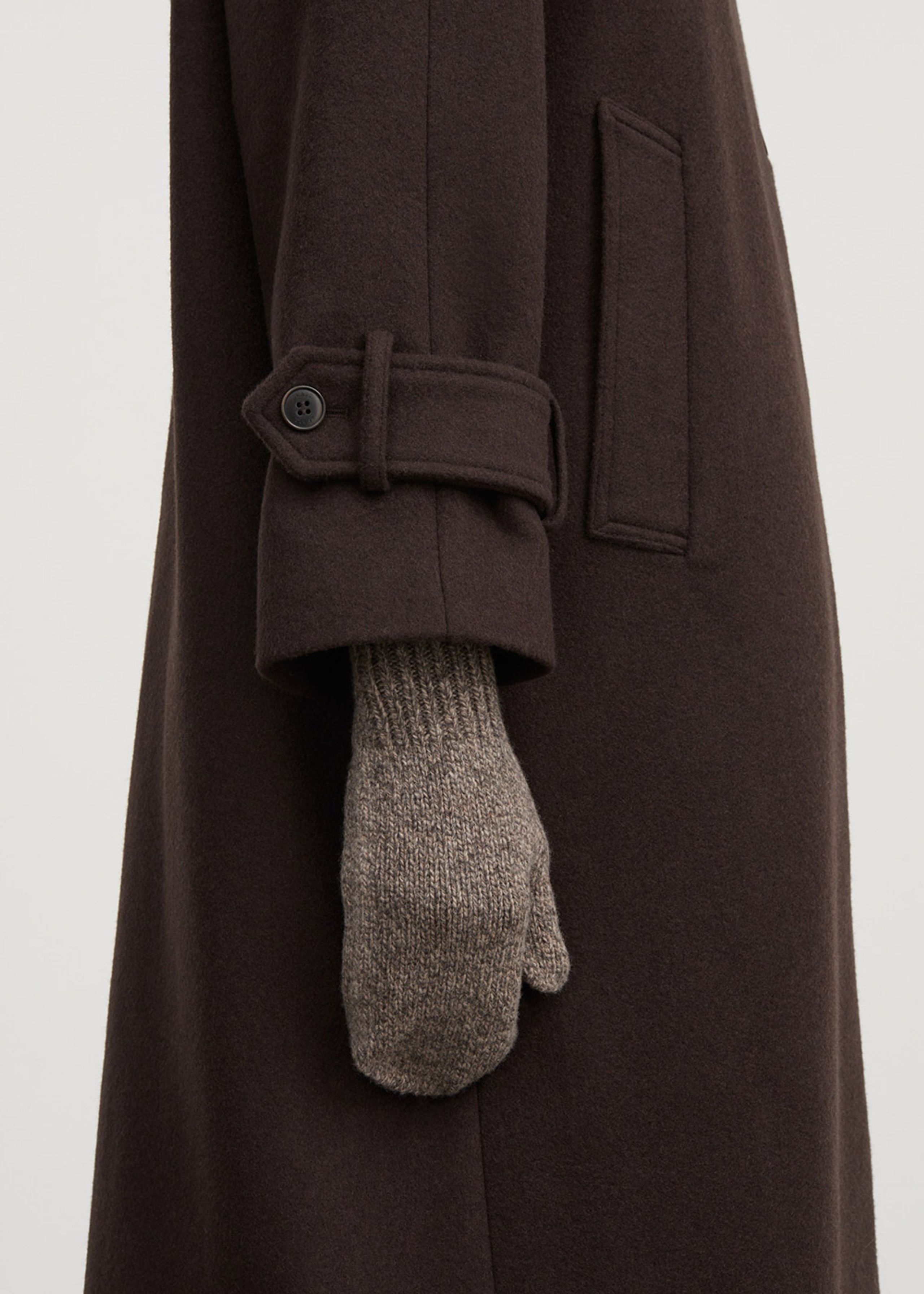 Skall Studio - Luffer - Olivia Mittens - Brown mouliné