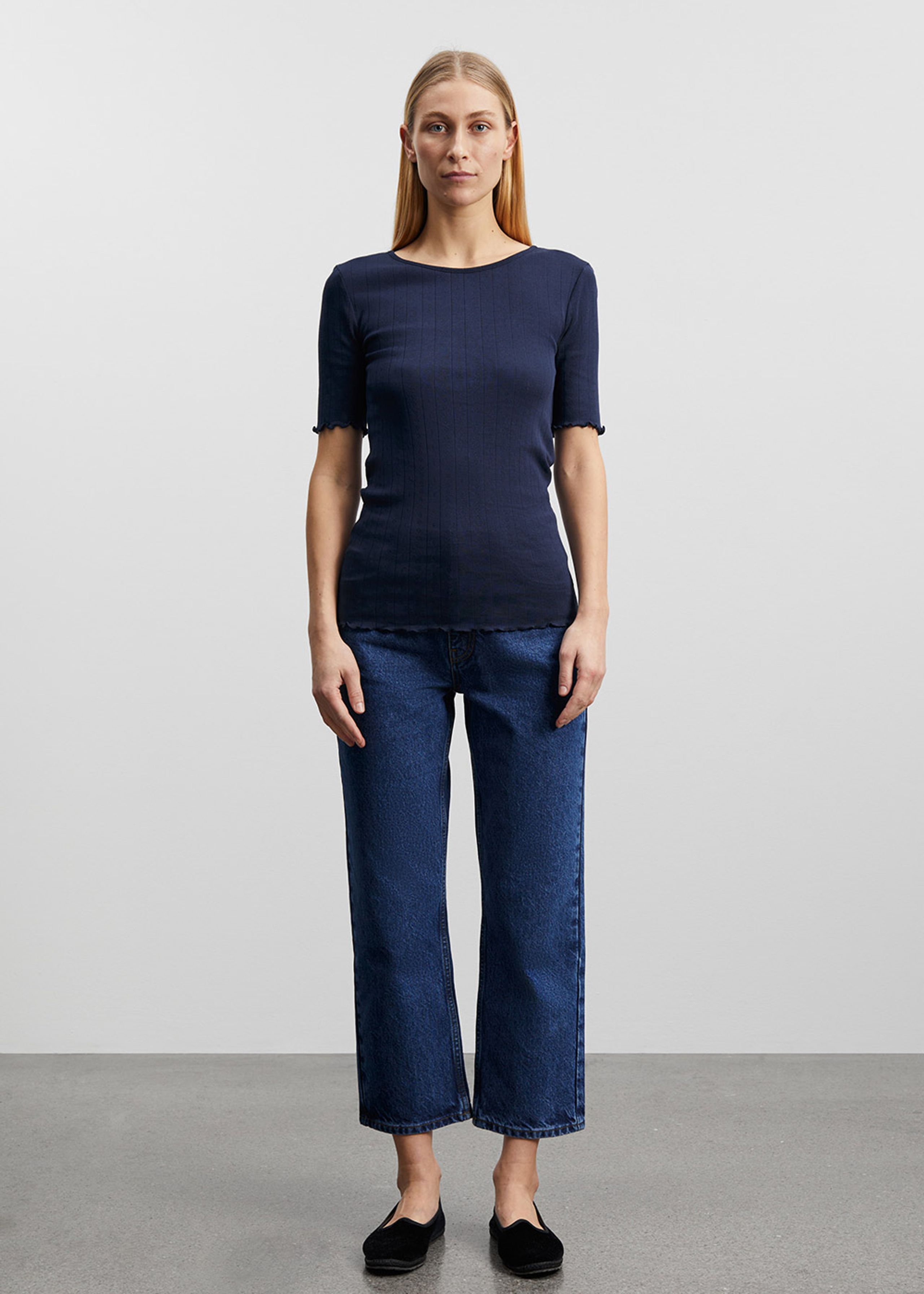 Skall Studio - T-shirt - Edie Tee - Dark Navy