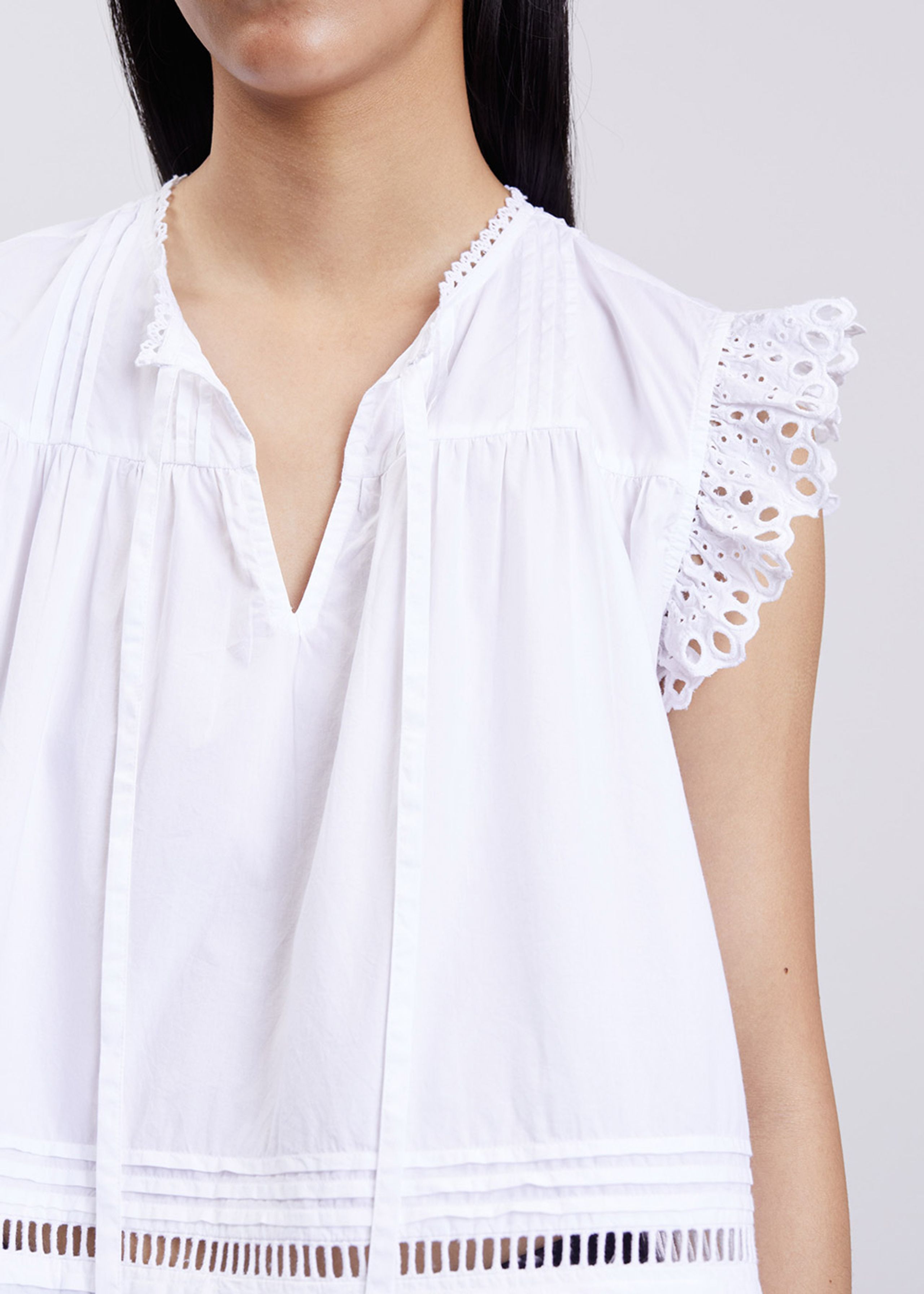 Skall Studio - Top - Asha Top - Optic White