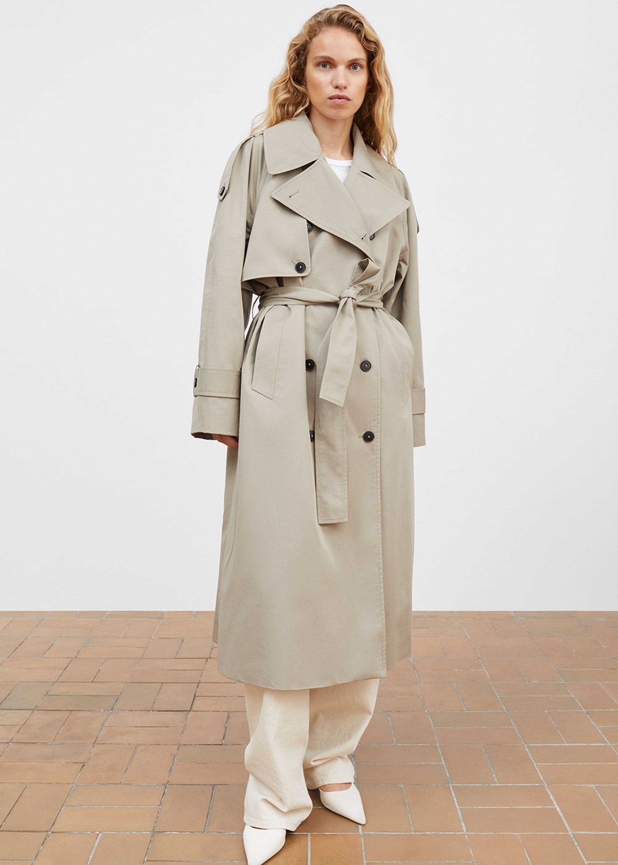 Skall Studio - Trenchcoat - Mahsa Trenchcoat - Stone moss