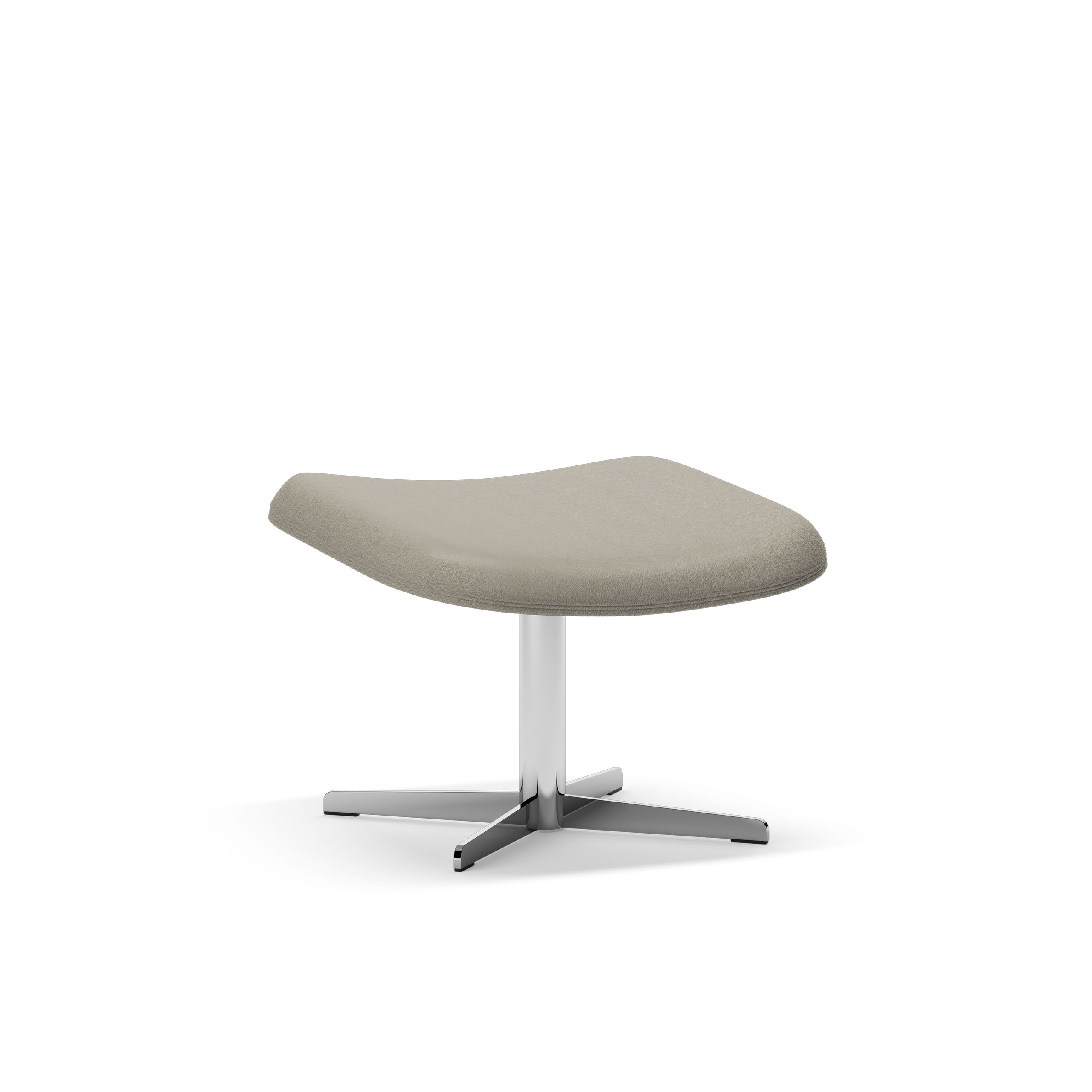 Skipper Furniture - Podnožka - Cento Home Footrest / By O&M Design - Samoa 132 / Polished Chrome