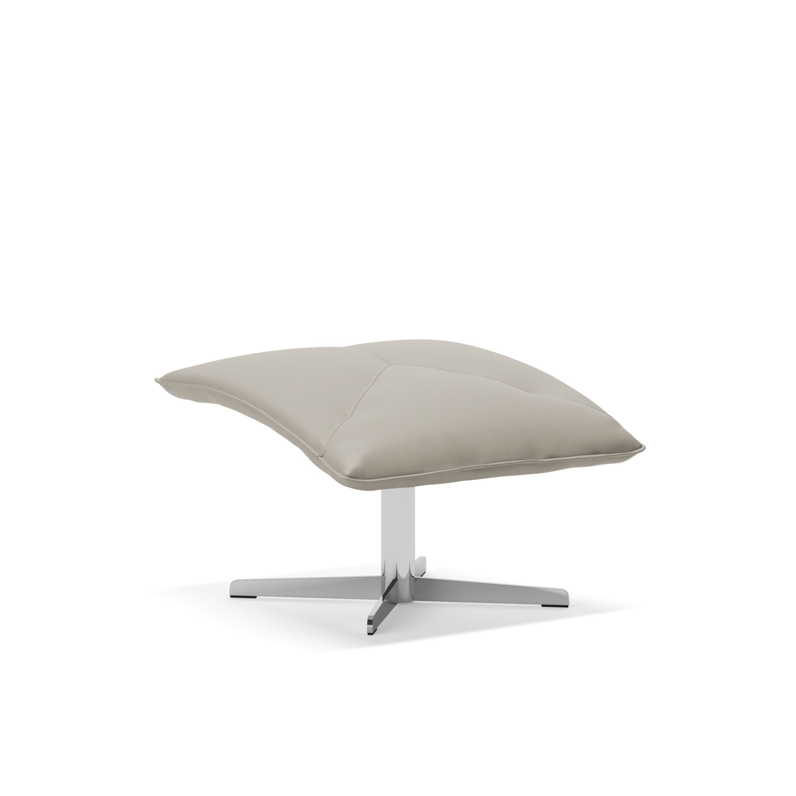 Skipper Furniture - Fußbank - Wave Footrest / By O&M Design - Samoa 132 / Polished Chrome