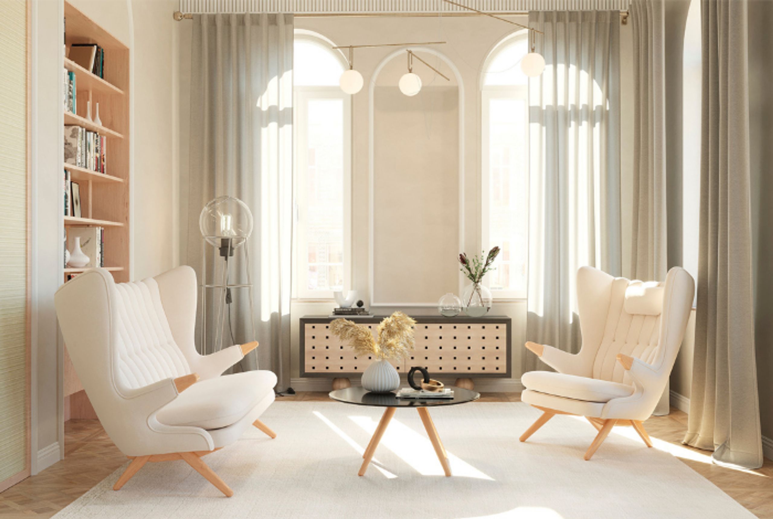 Skipper Furniture - Lænestol - Bamse Armchair - Hallingdal 130 / Soaped Oak