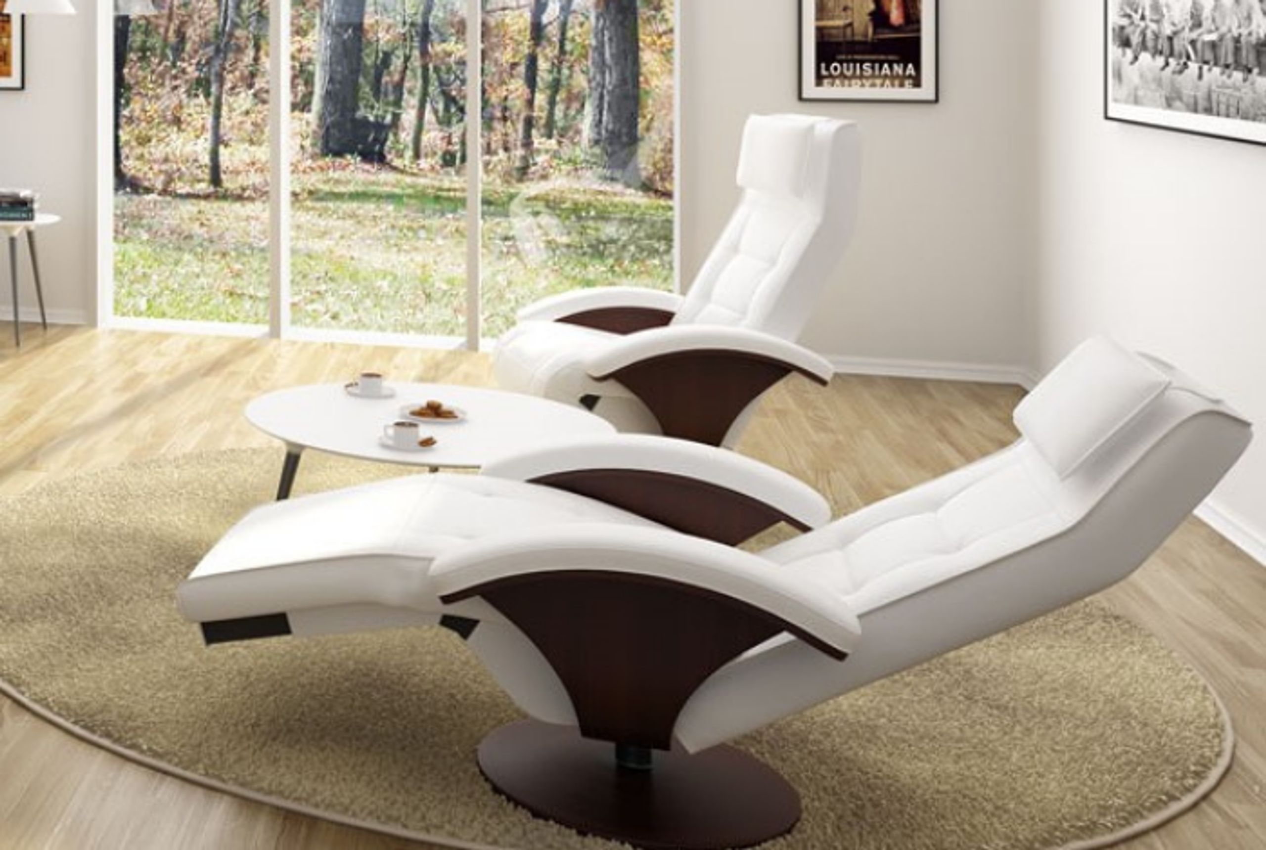 Skipper Furniture - Lænestol - Modena w/o motor / By O&M Design - Samoa 132 / Black Stained Beech