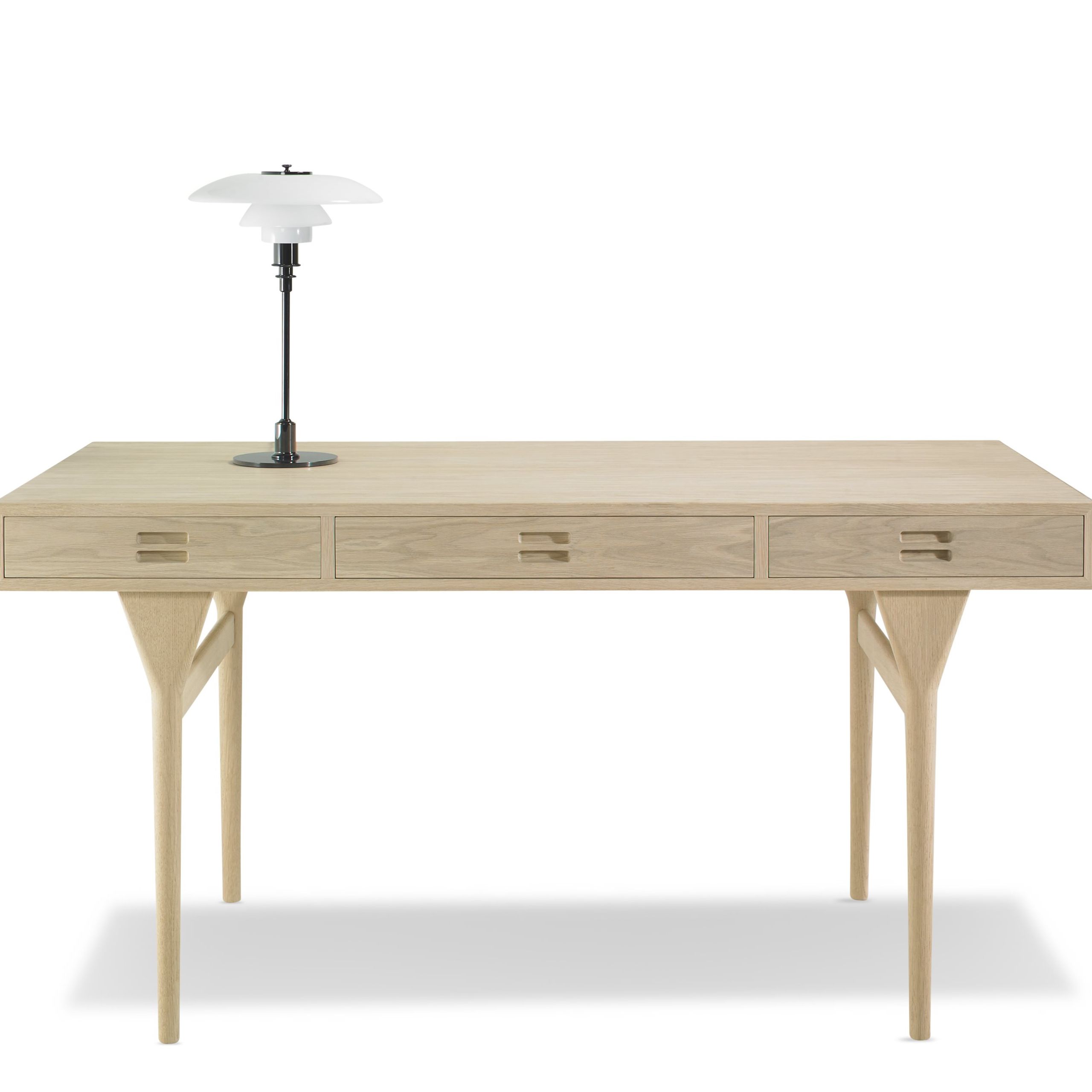 Snedkergaarden - Bureau - ND93 Skrivebord - Oak 3 Drawers