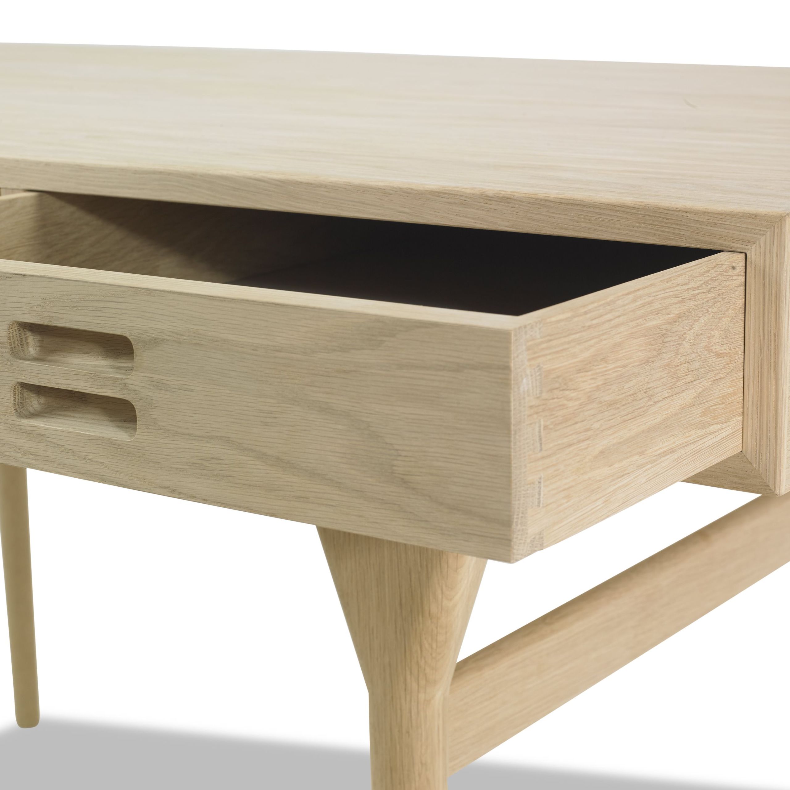 Snedkergaarden - Bureau - ND93 Skrivebord - Oak 3 Drawers