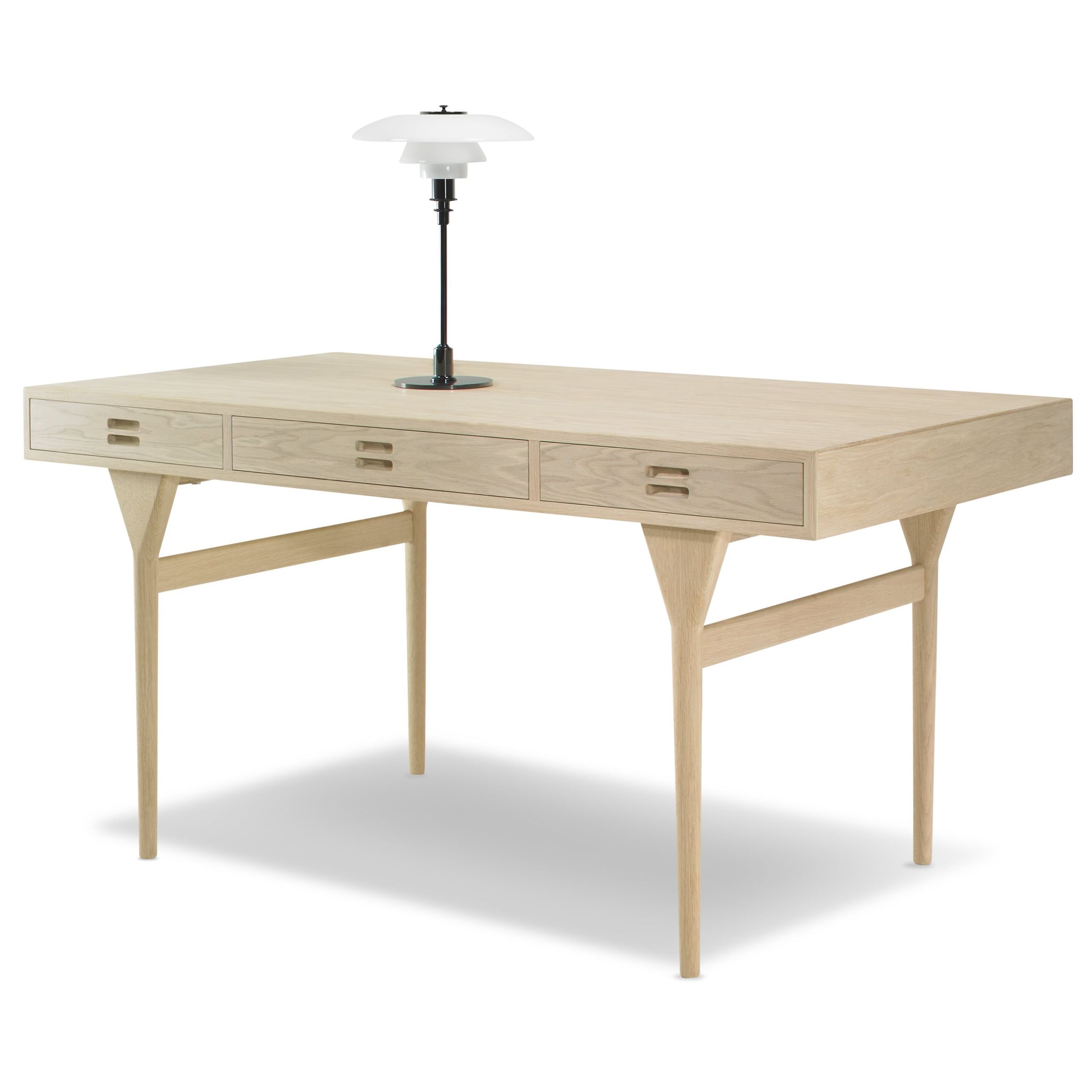 Snedkergaarden - Bureau - ND93 Skrivebord - Oak 3 Drawers