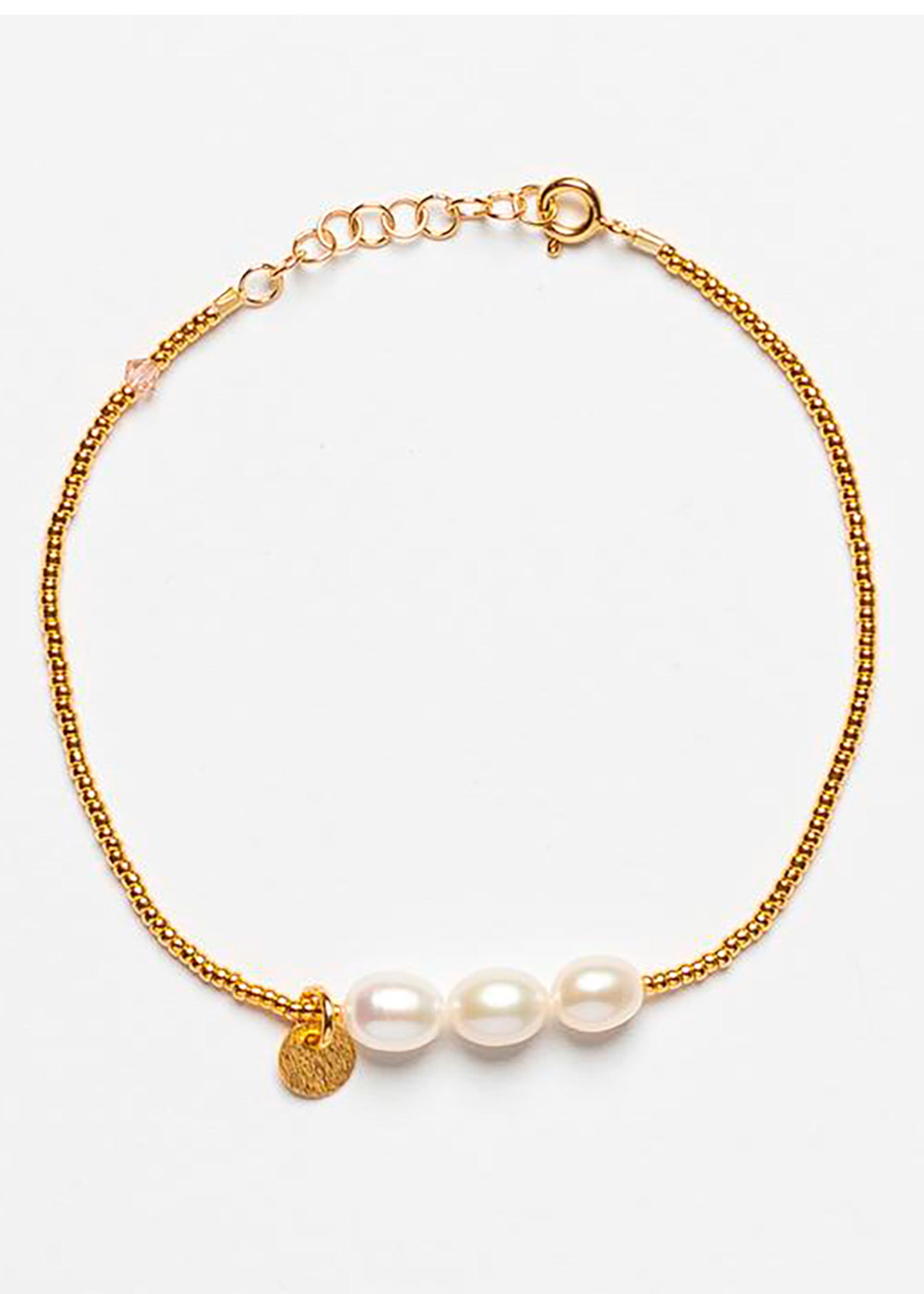 Sorelle Jewellery - Bracelet - 3 Pearls Bracelet - Gold