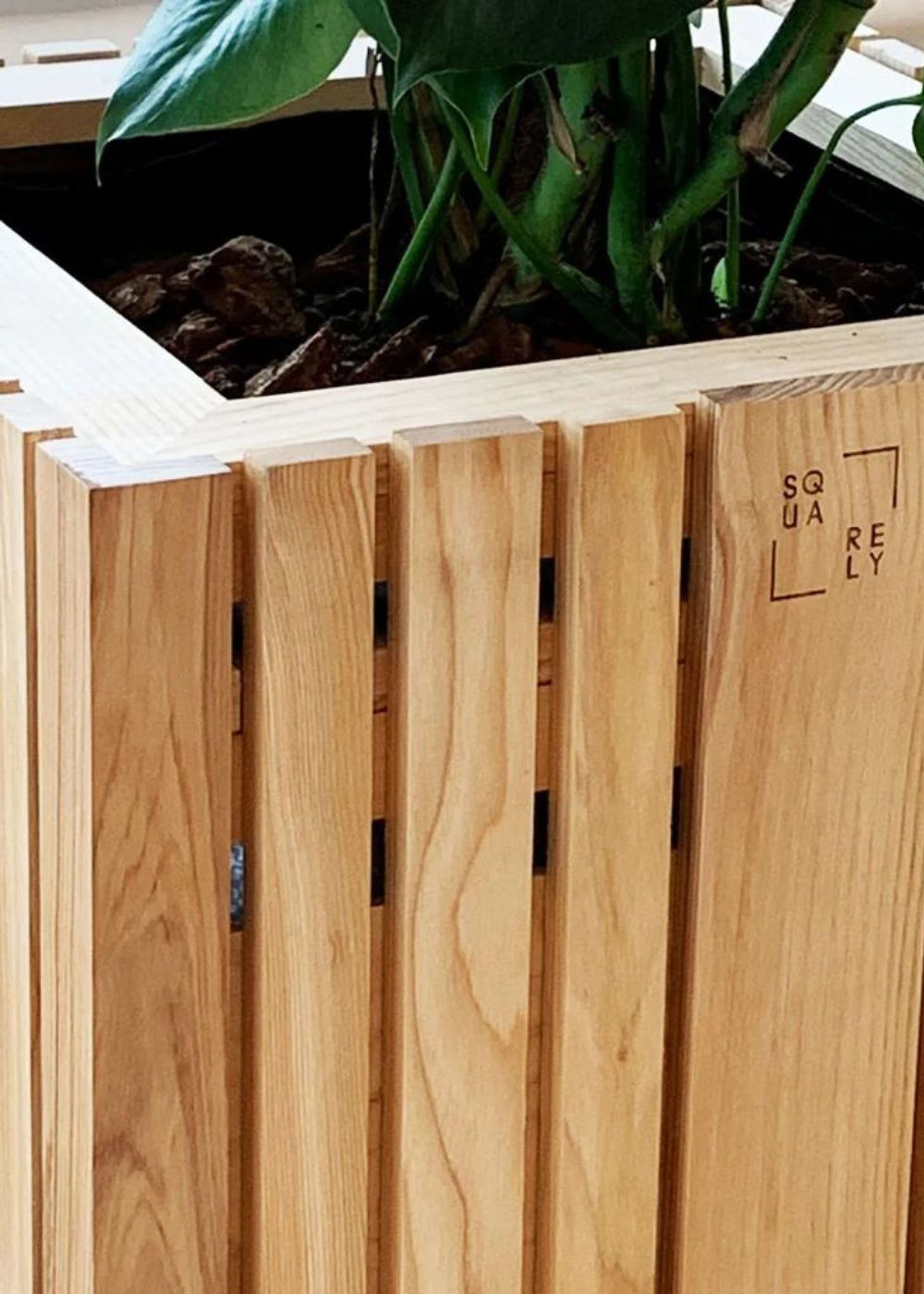 SQUARELY CPH - Pflanzkübel - GrowBIG - Natural Ash