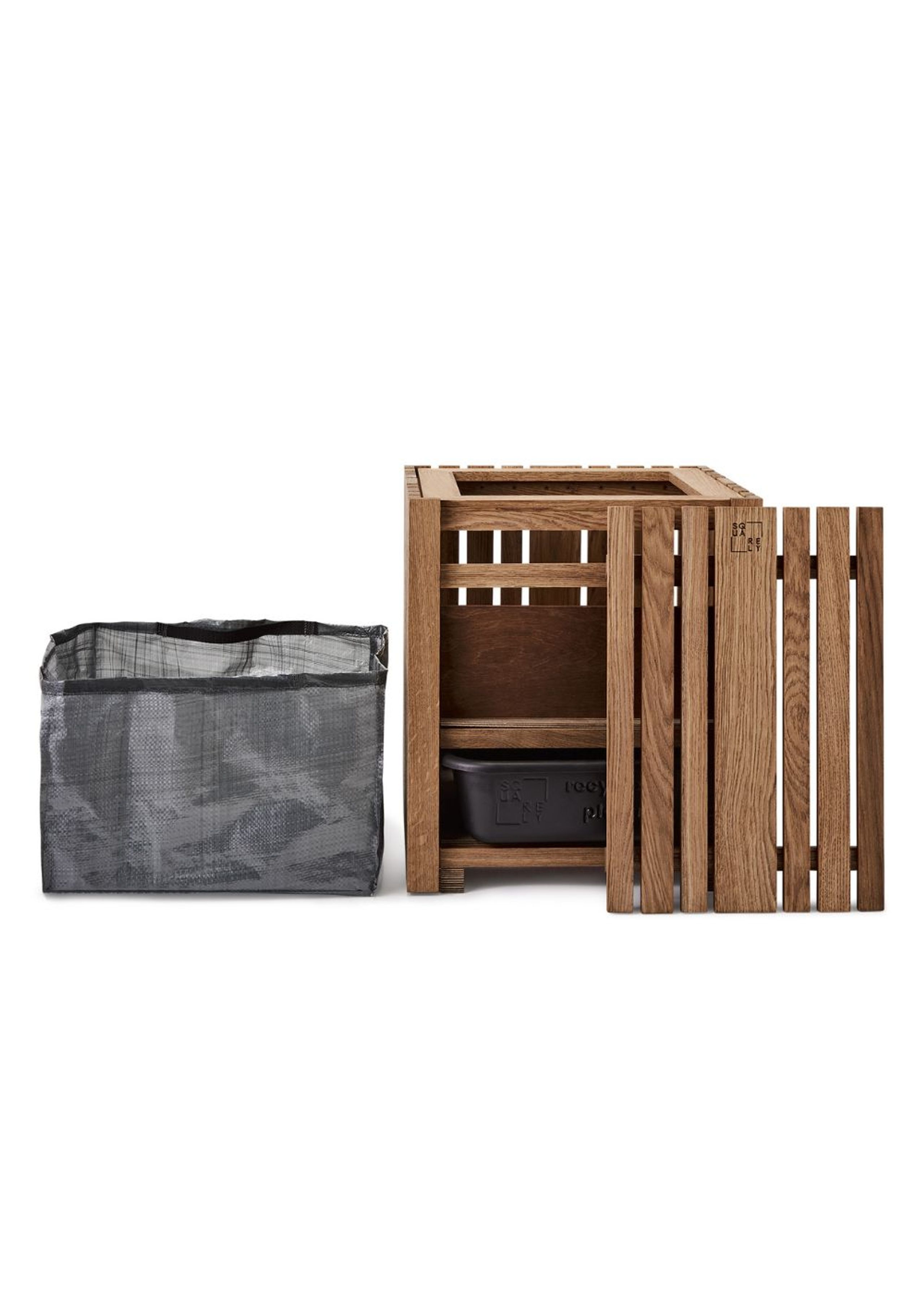 SQUARELY CPH - Plant Box - GrowMORE - Natural Oak (For indoor use only)