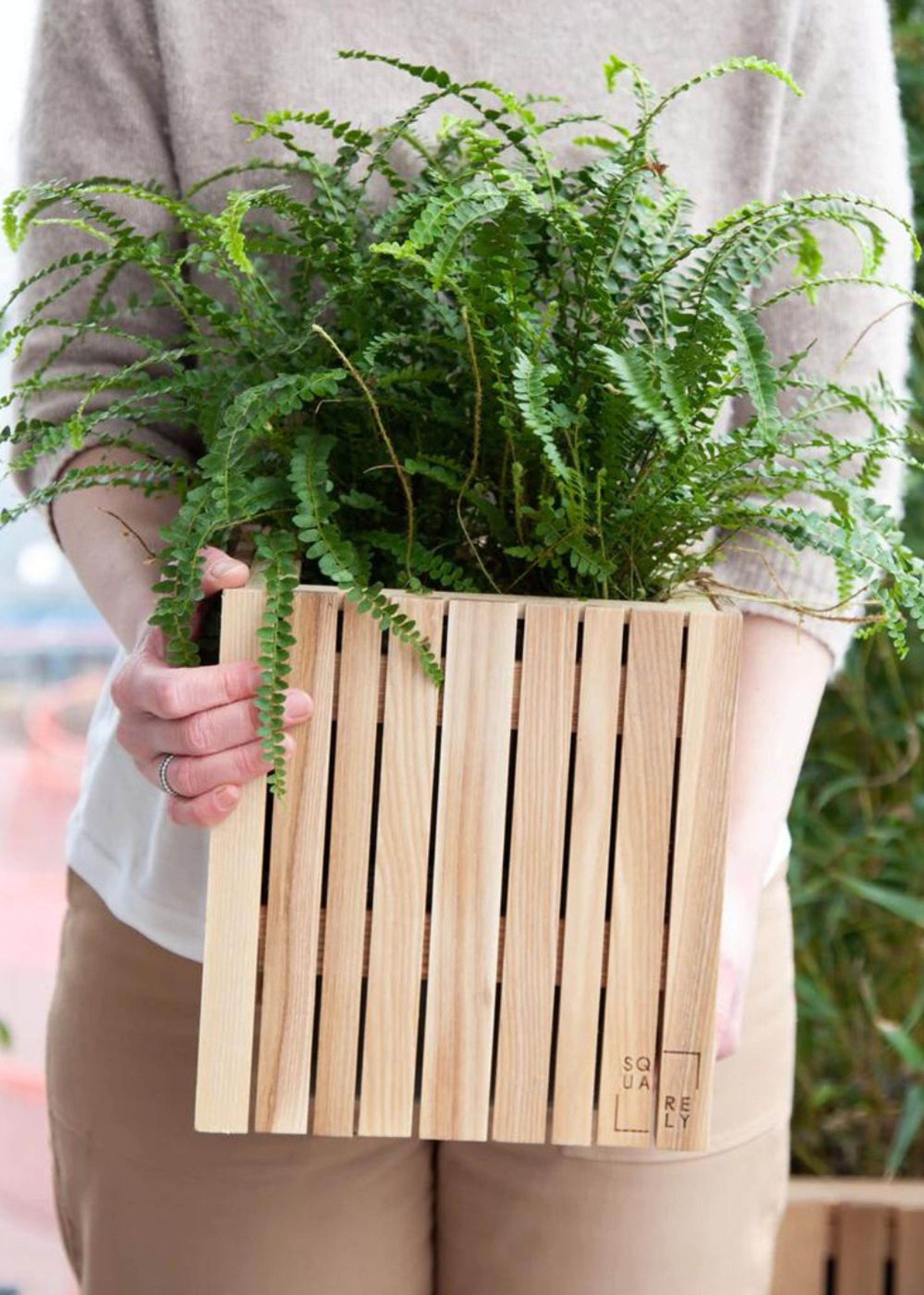 SQUARELY CPH - Boîte à plantes - GrowON - Natural Ash