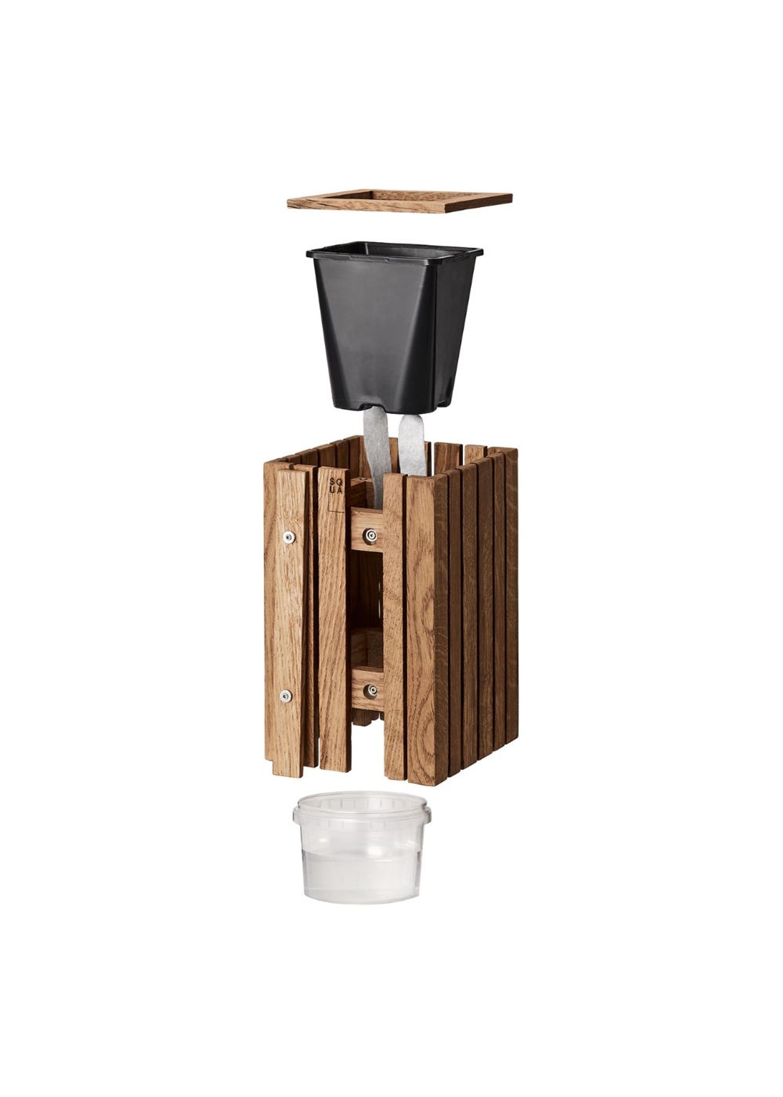 SQUARELY CPH - Pflanzkübel - GrowSMALL - Black Ash