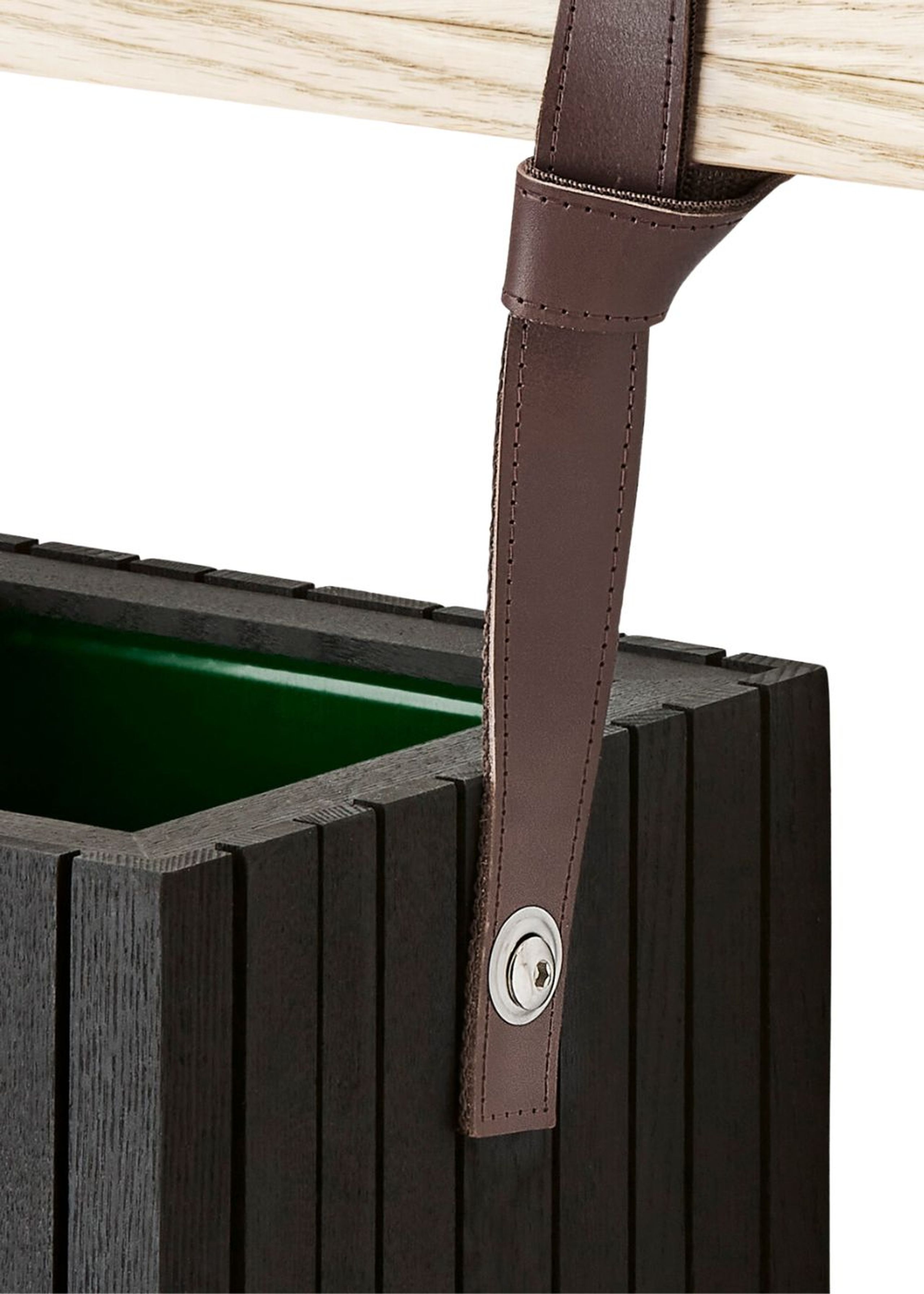 SQUARELY CPH - Box na rostliny - HoldON Leather - Cognac - Long