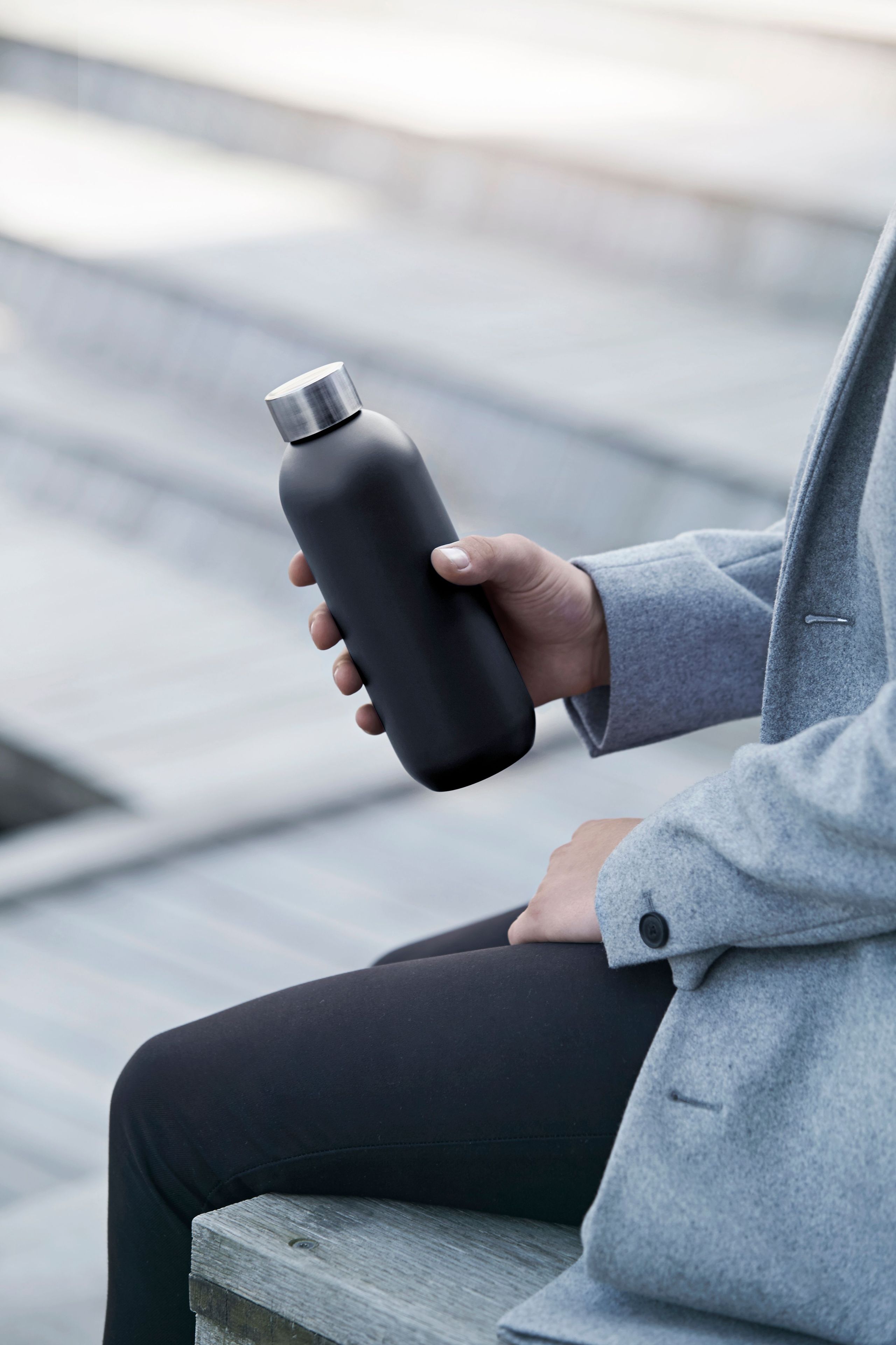 Stelton - Water bottle - Keep Cool Vacuum Insulated Bottle - Black