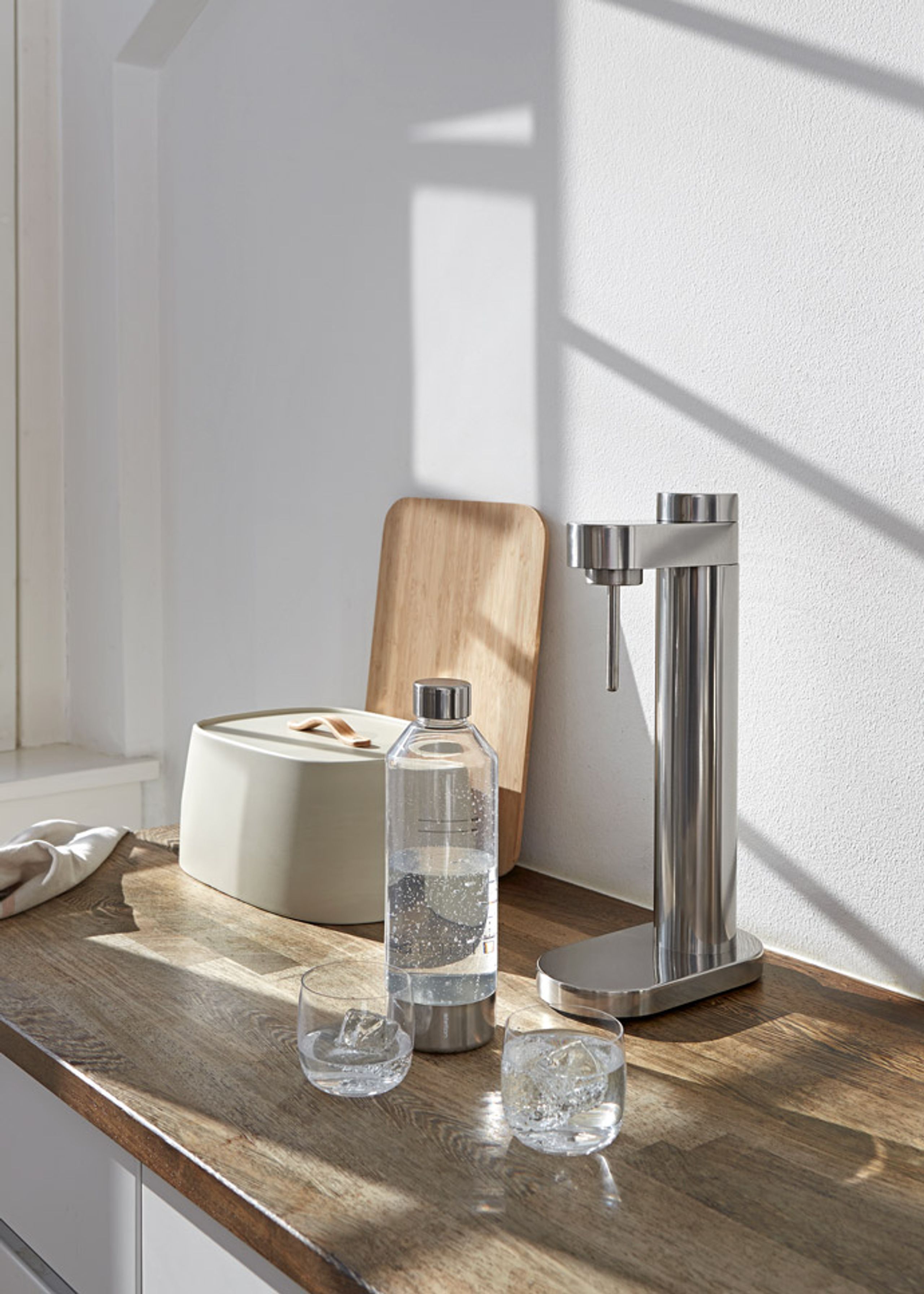 Stelton - Butelka na wodę - Brus bottle - Steel