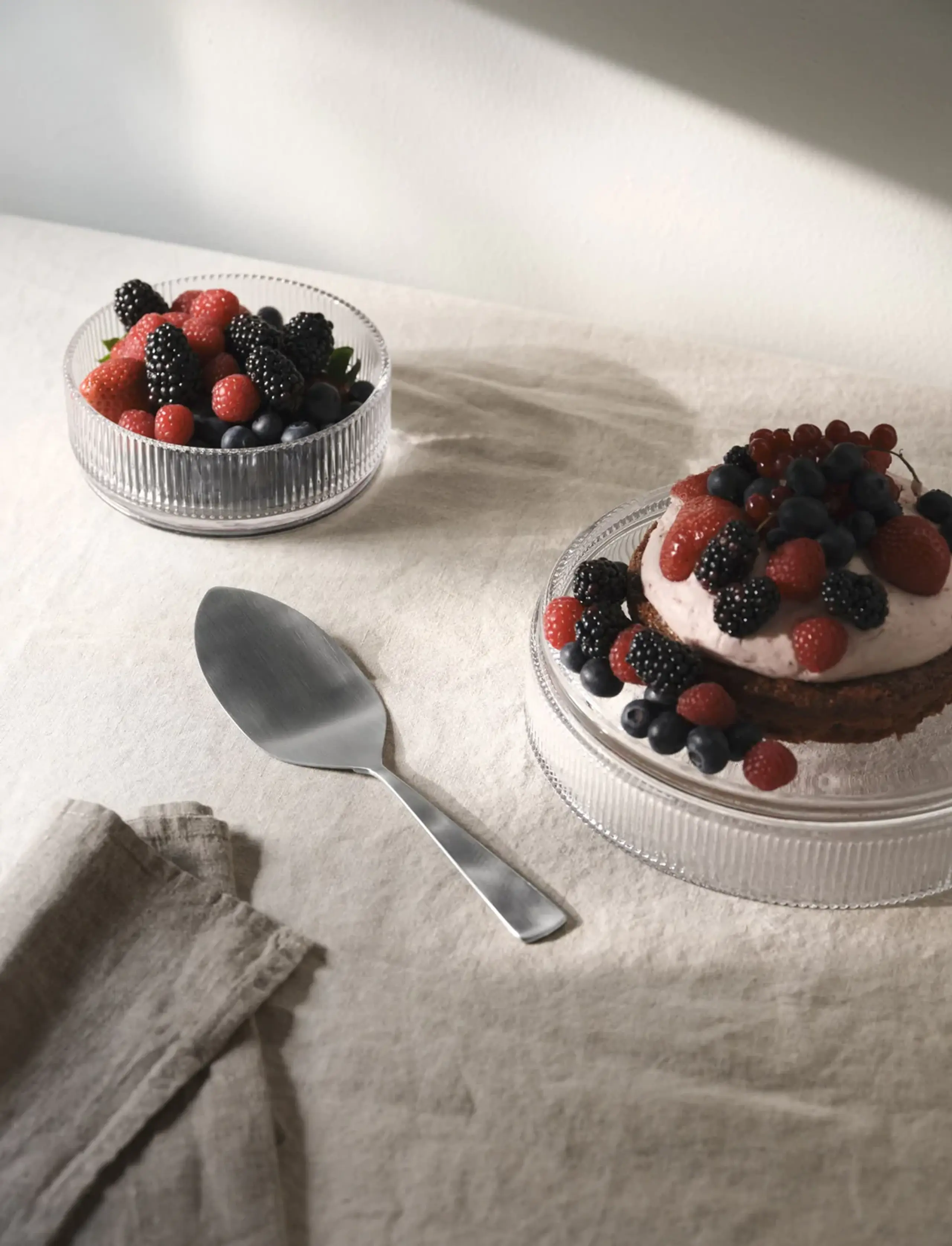 Stelton - Tortenplatte - Maya Kage/Serveringsspade - Steel