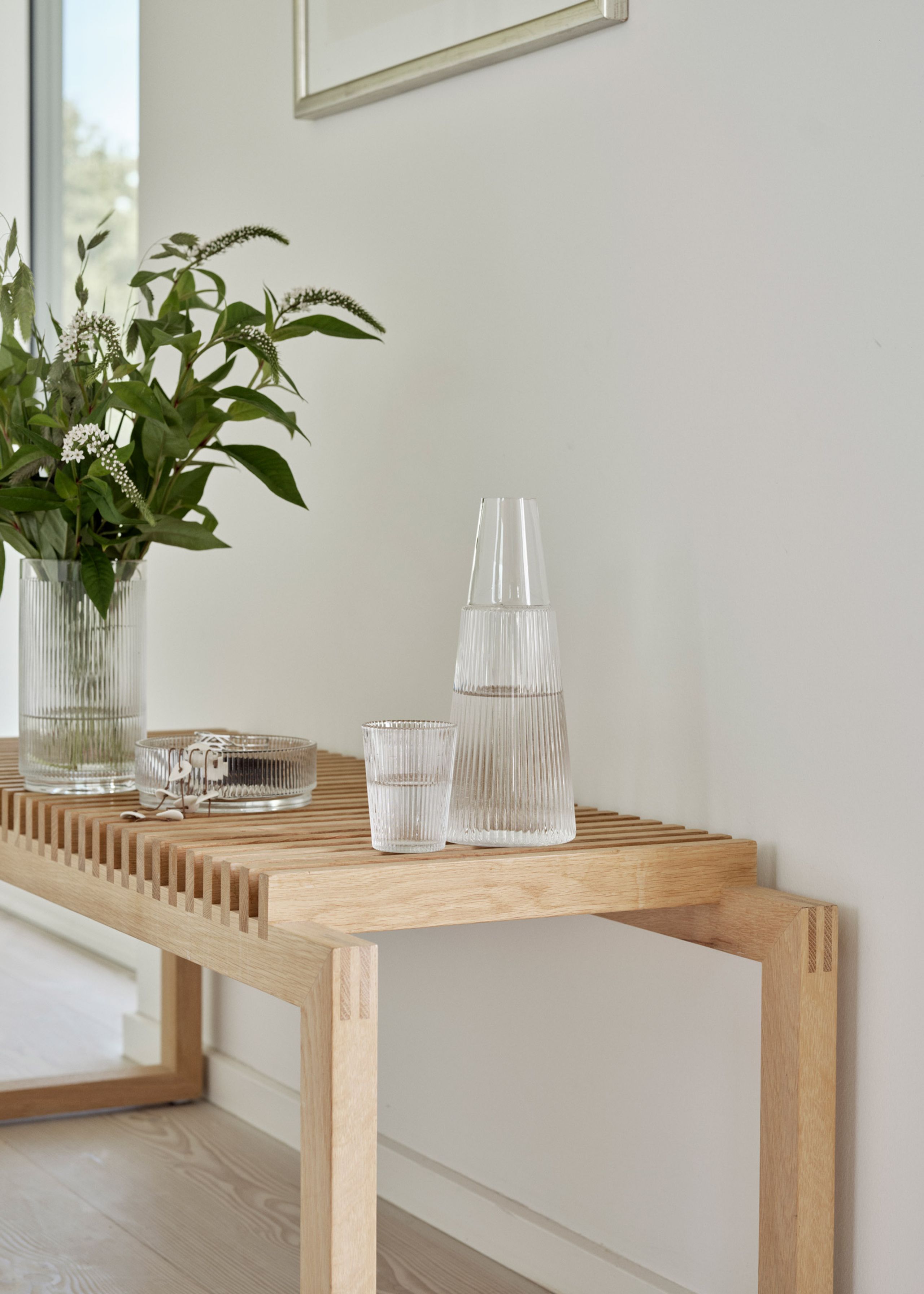 Stelton - Caraffa - Pilastro carafe with glass - Clear - 1 l