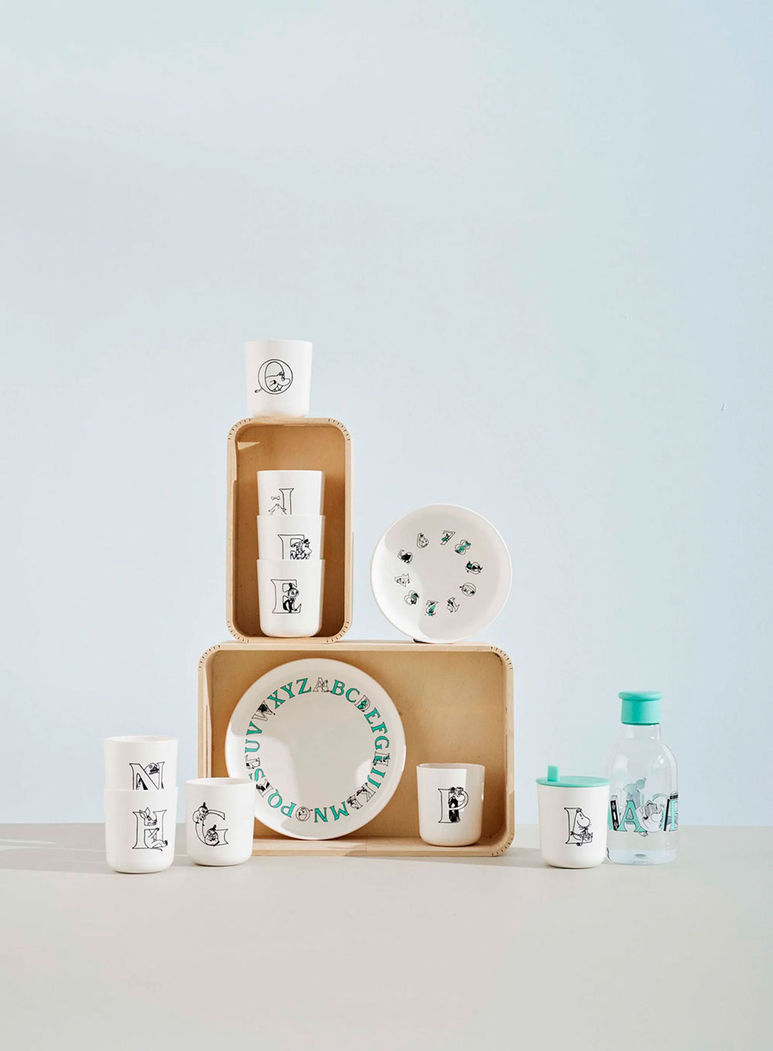 Stelton - Baixo - Moomin ABC drink lid for cup - Turqouise