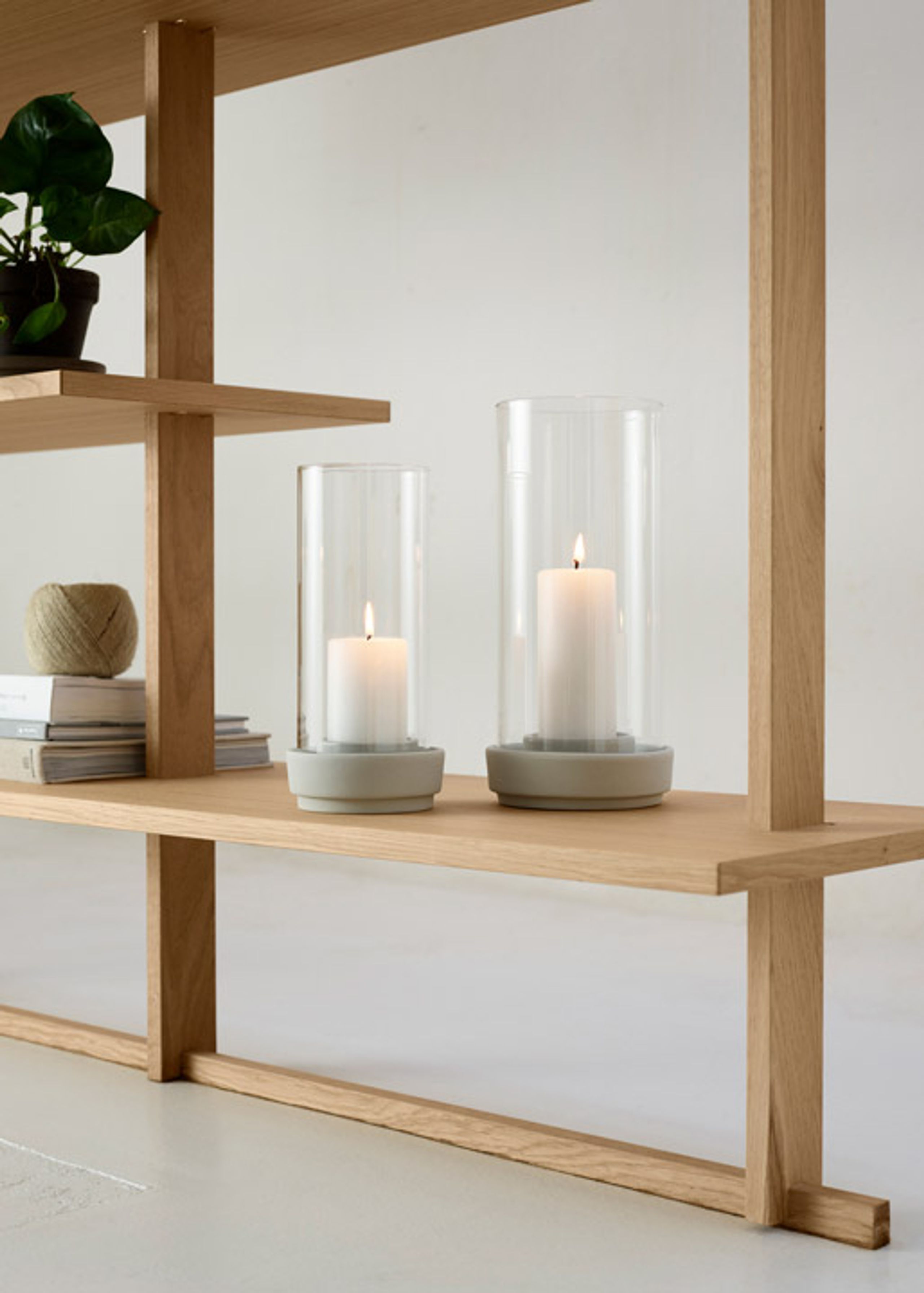 Stelton - Candlestick - Stelton hurricane - Sand - H24,5