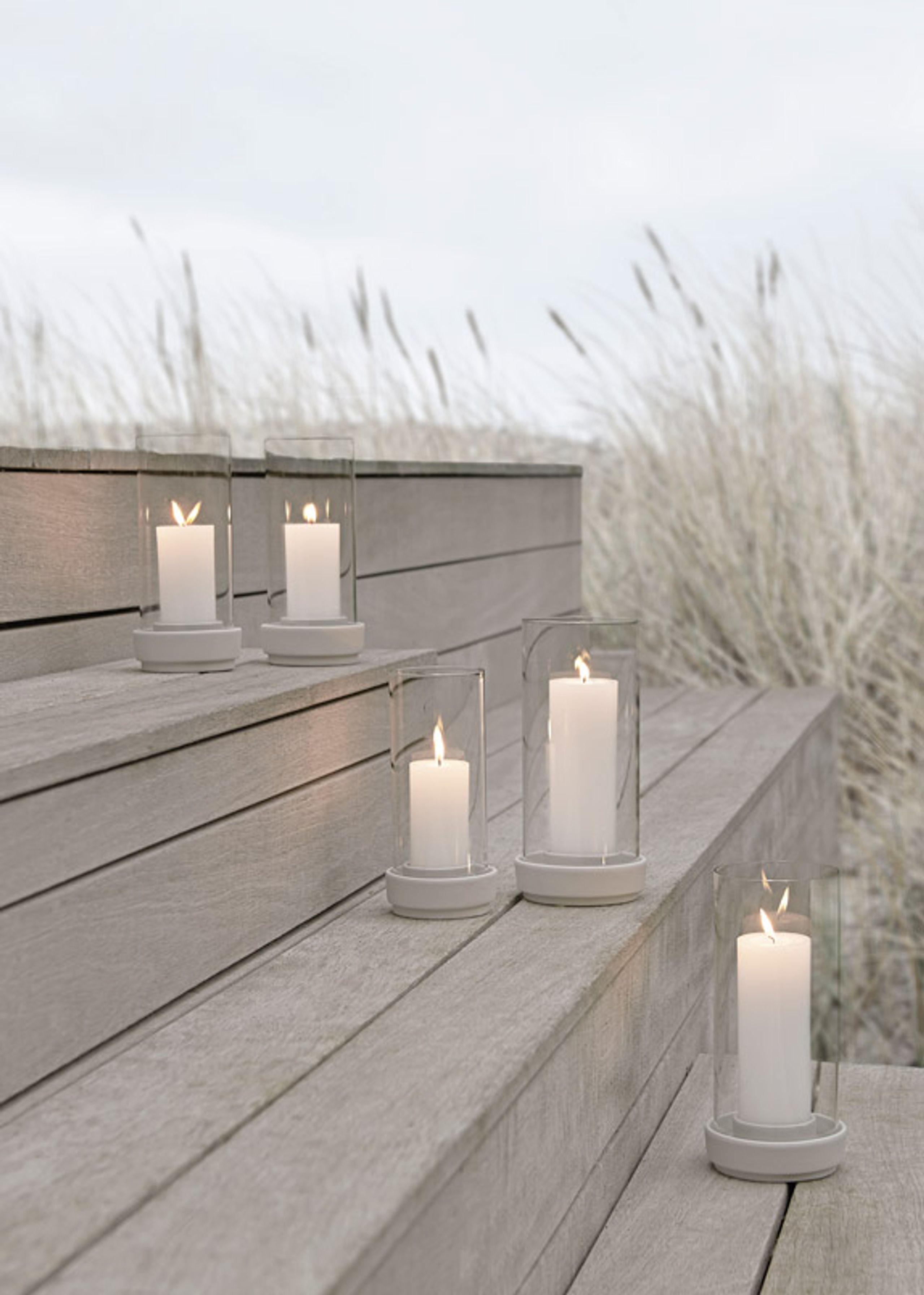 Stelton - Candlestick - Stelton hurricane - Sand - H24,5