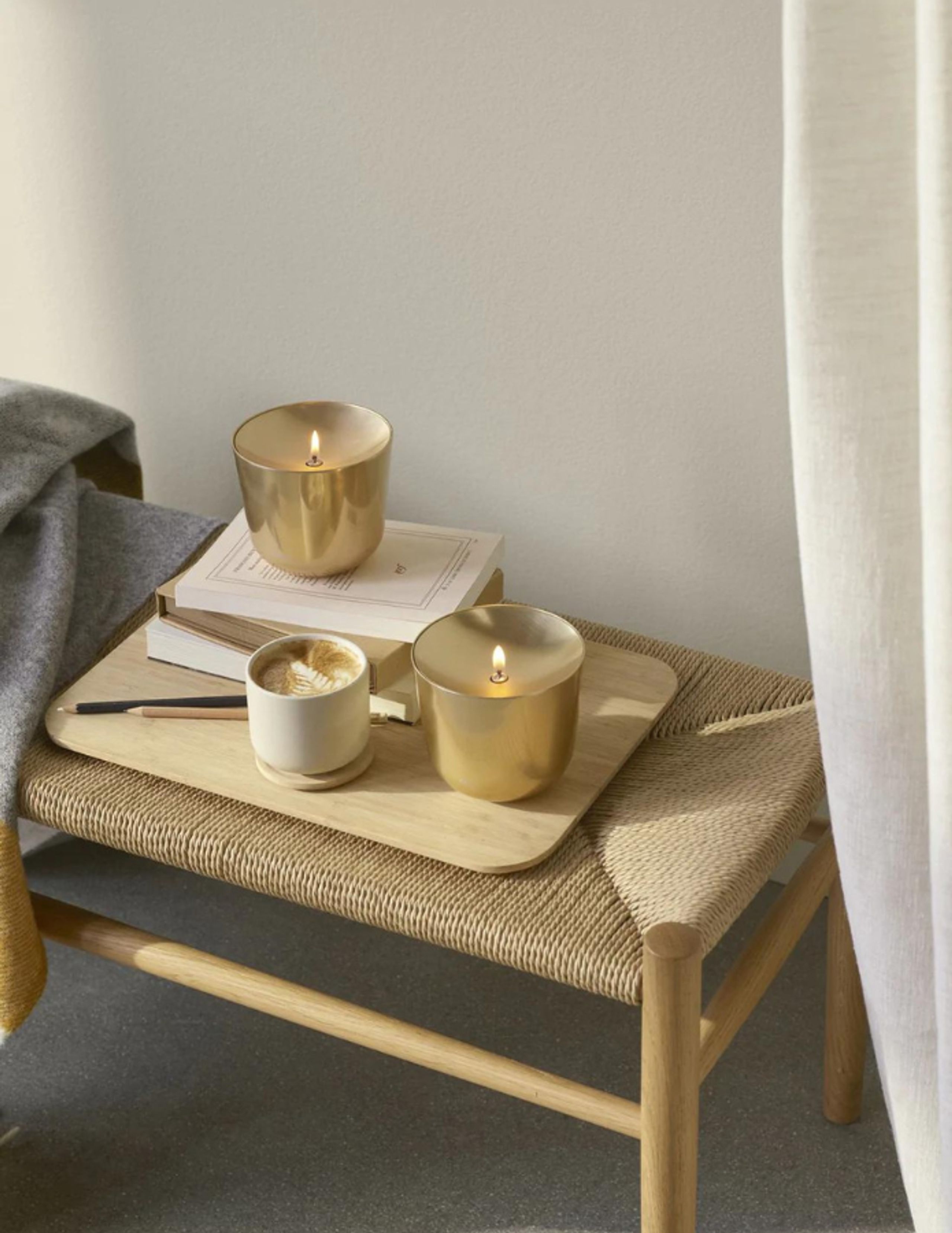 Stelton - Oil lamp - Solis Olielampe - Brass