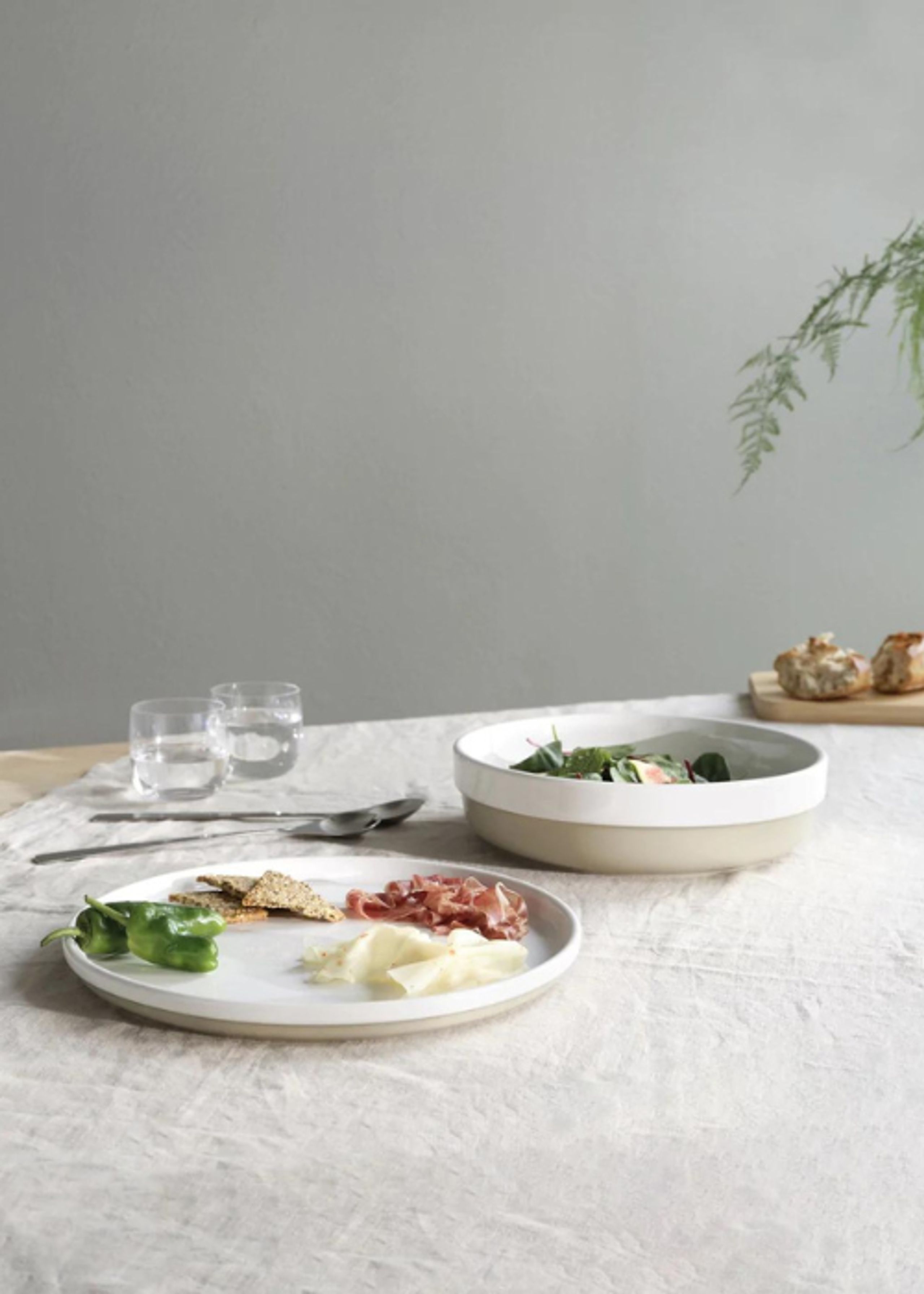 Stelton - Servierplatte - Agnes Serveringsfad - Sand/White