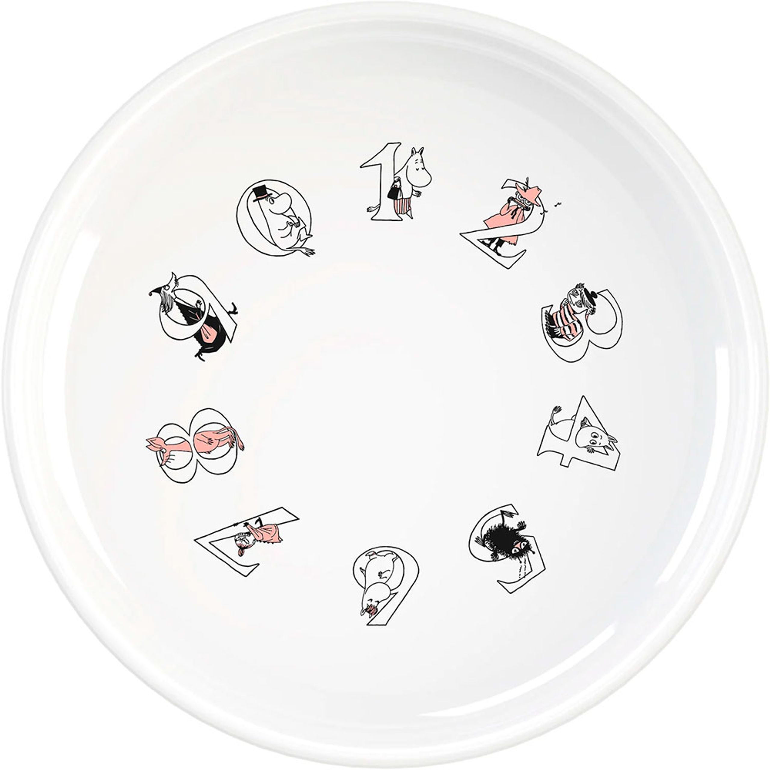 Stelton - Abraço - Moomin ABC deep plate - Salmon