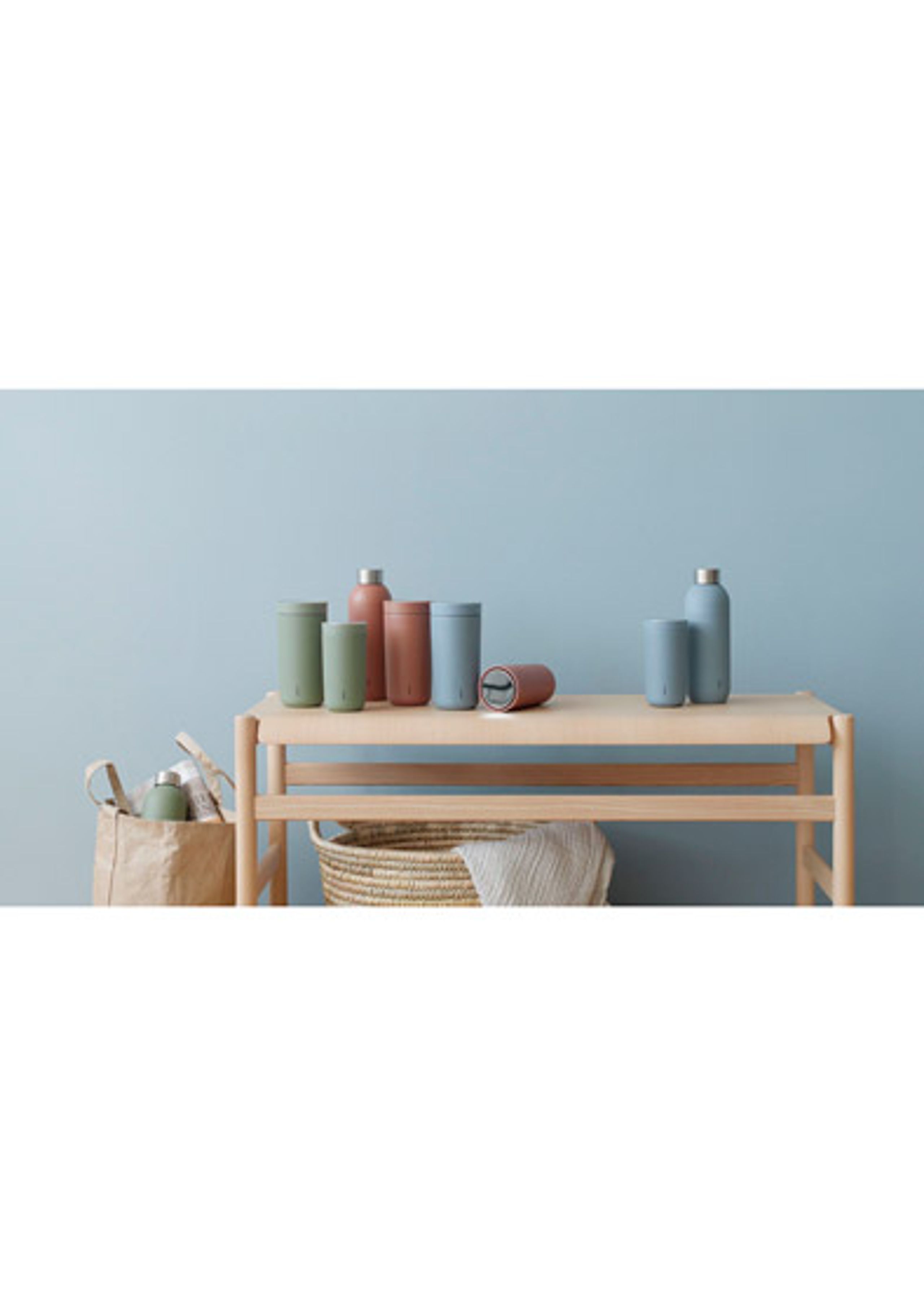 Stelton - Termohrnek - To Go Click Vacuum Insulated Cup 0.4 L - Soft Sand