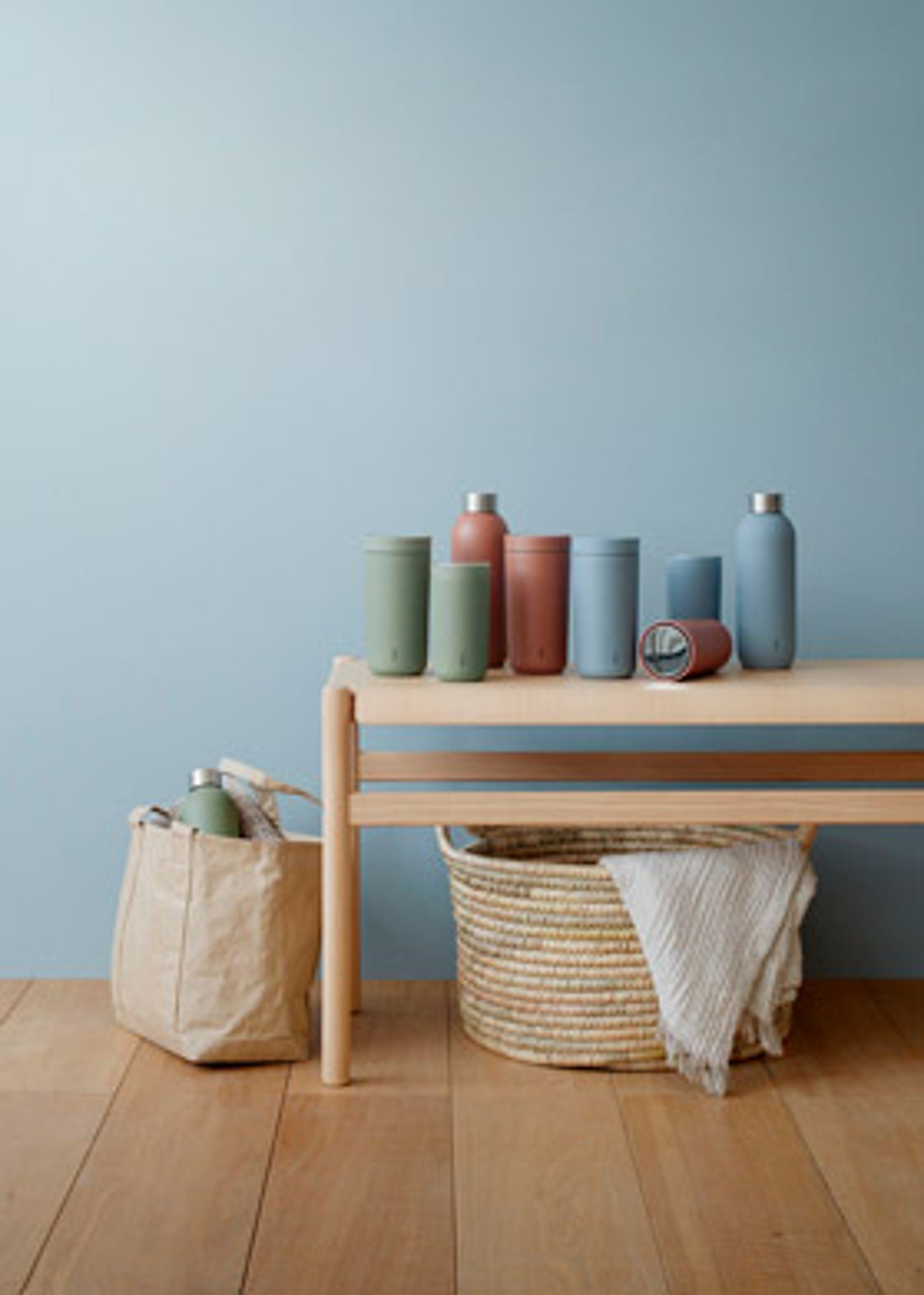 Stelton - Termohrnek - To Go Click Vacuum Insulated Cup 0.4 L - Soft Sand