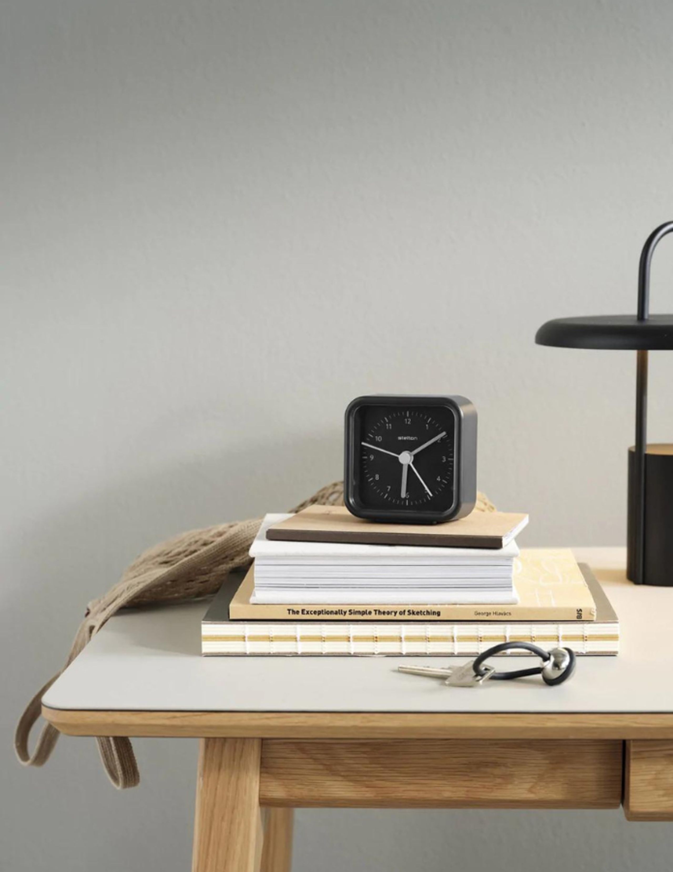 Stelton - Alarm clock - Okiru Vækkeur - Black