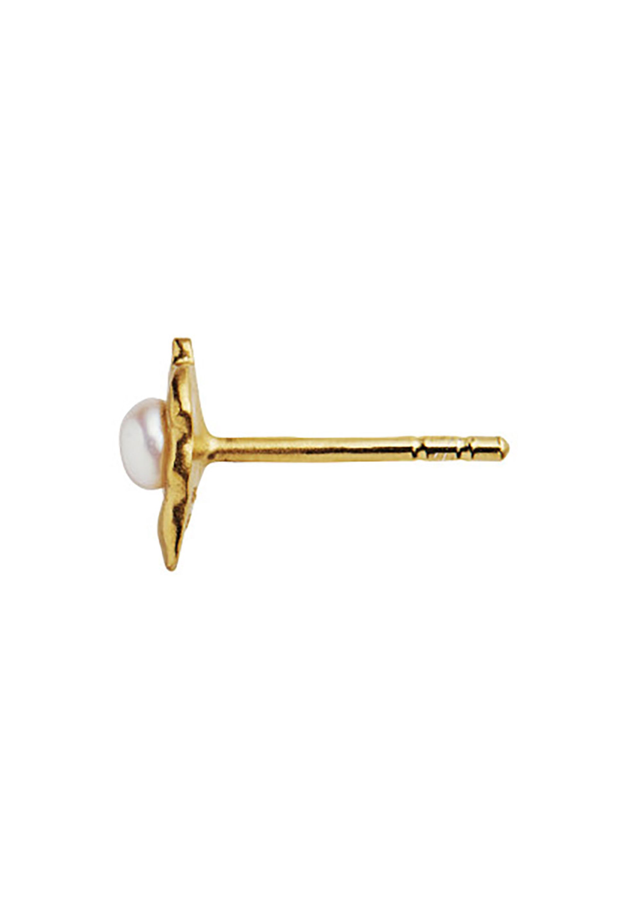 Stine A - Ørering - Petit Shelly Pearl Earring - Gold