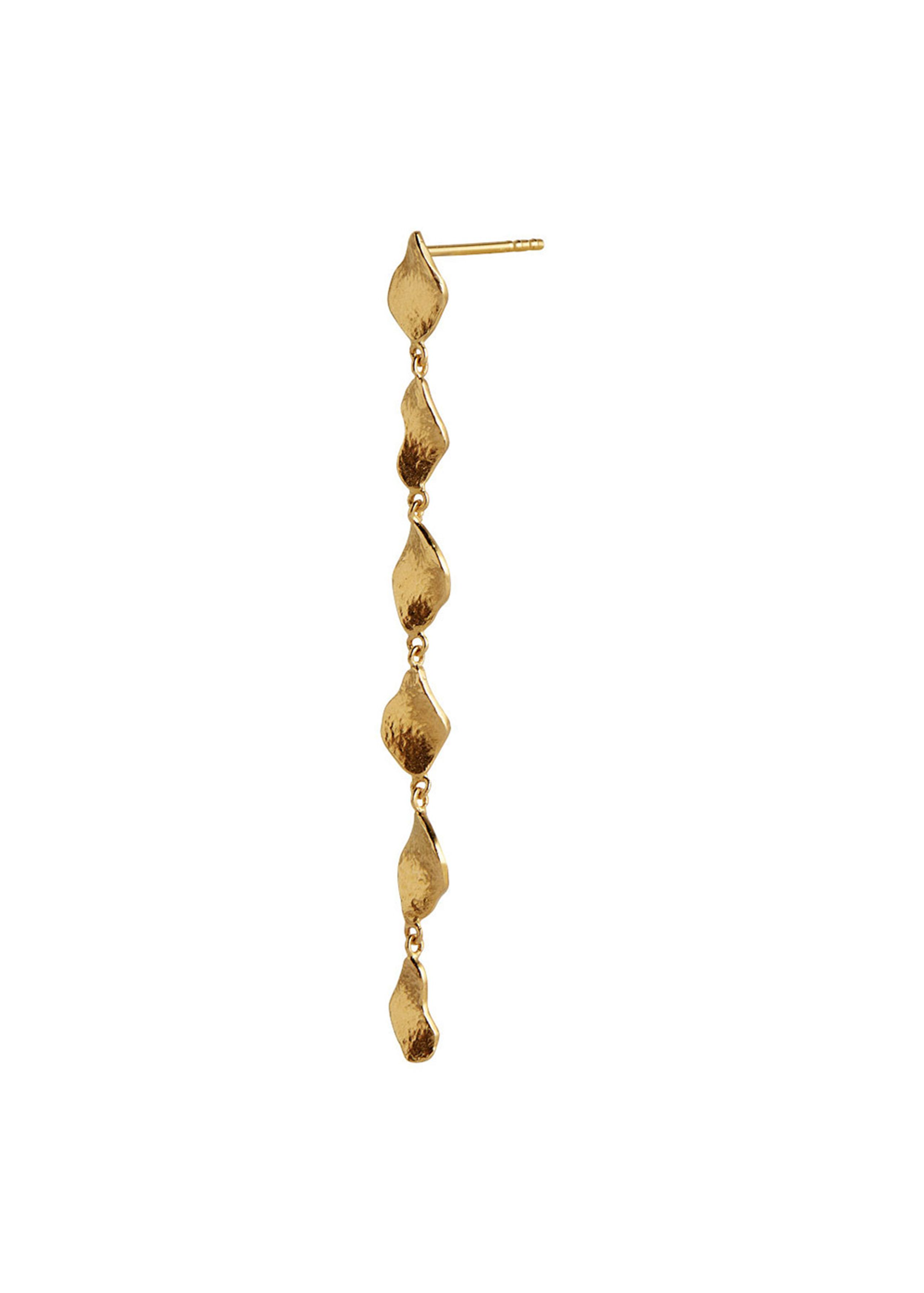 Stine A - Earring - Six Dangling Ile de L'amour Long Earring - Gold