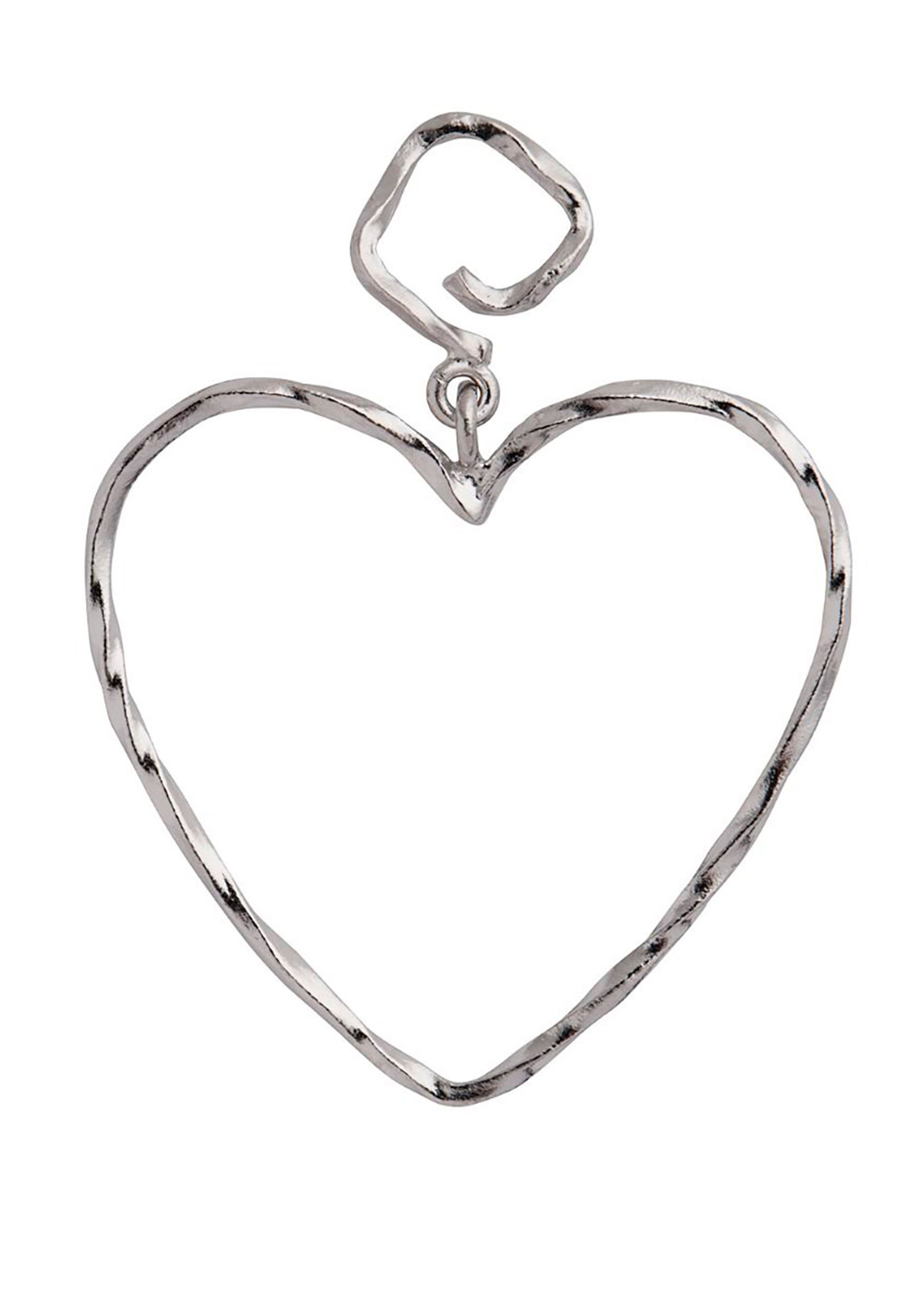 Stine A - Ørering - Funky Heart Earring - Silver
