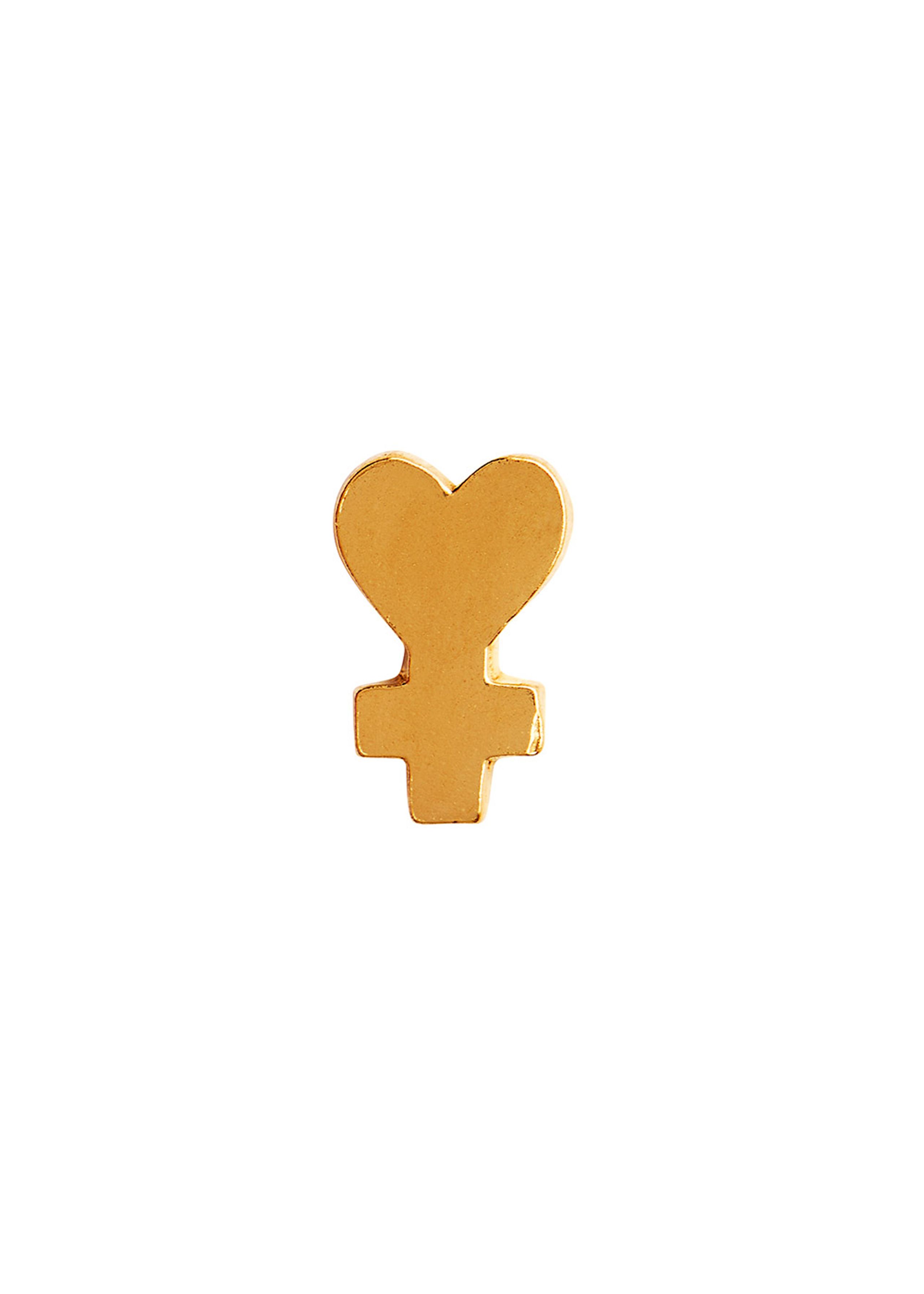 Stine A - Boucle d'oreille - Girl Power Earring - Gold Plated