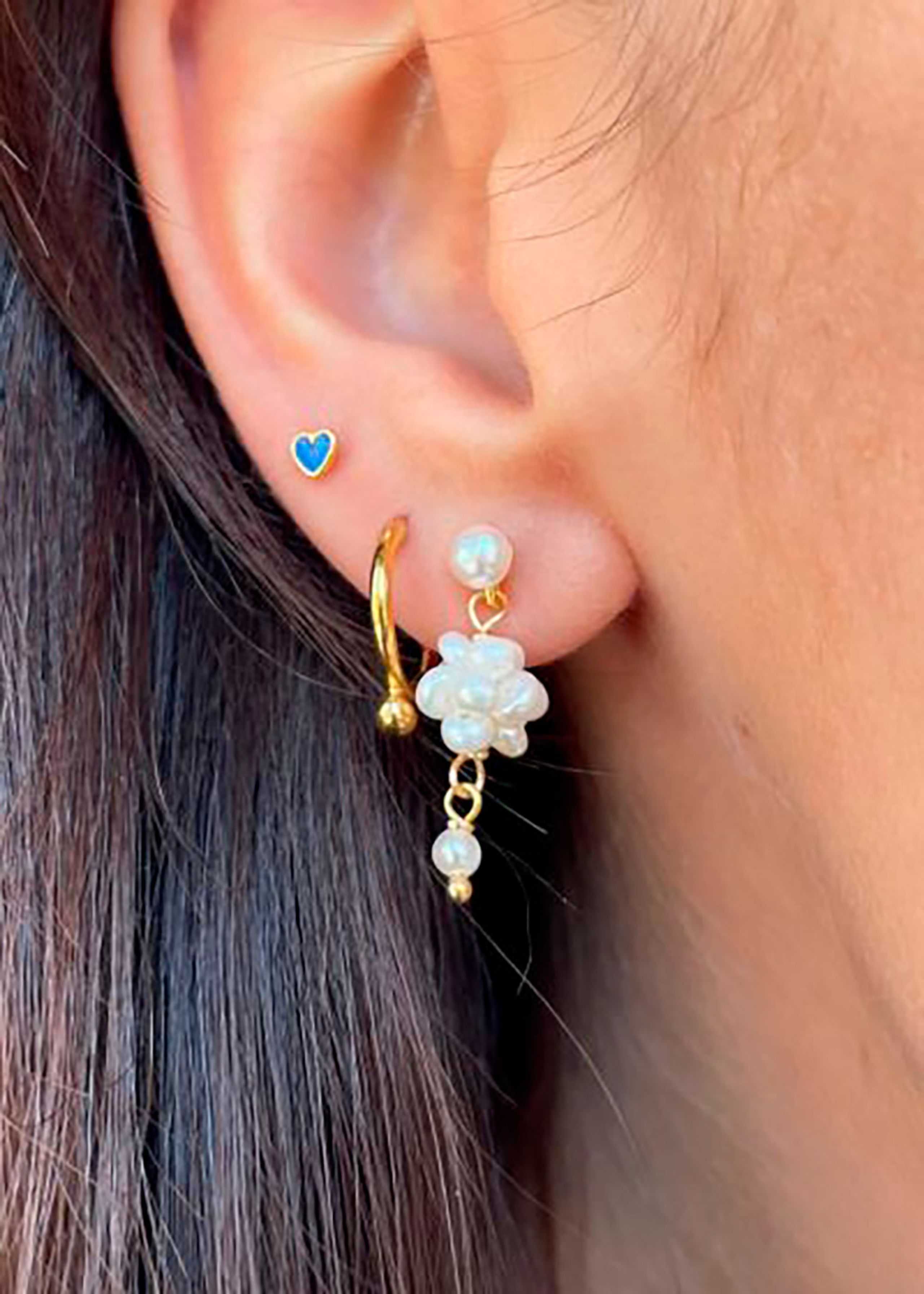 Stine A - Earring - Petit Cluster Berries Earring - Single - Gold