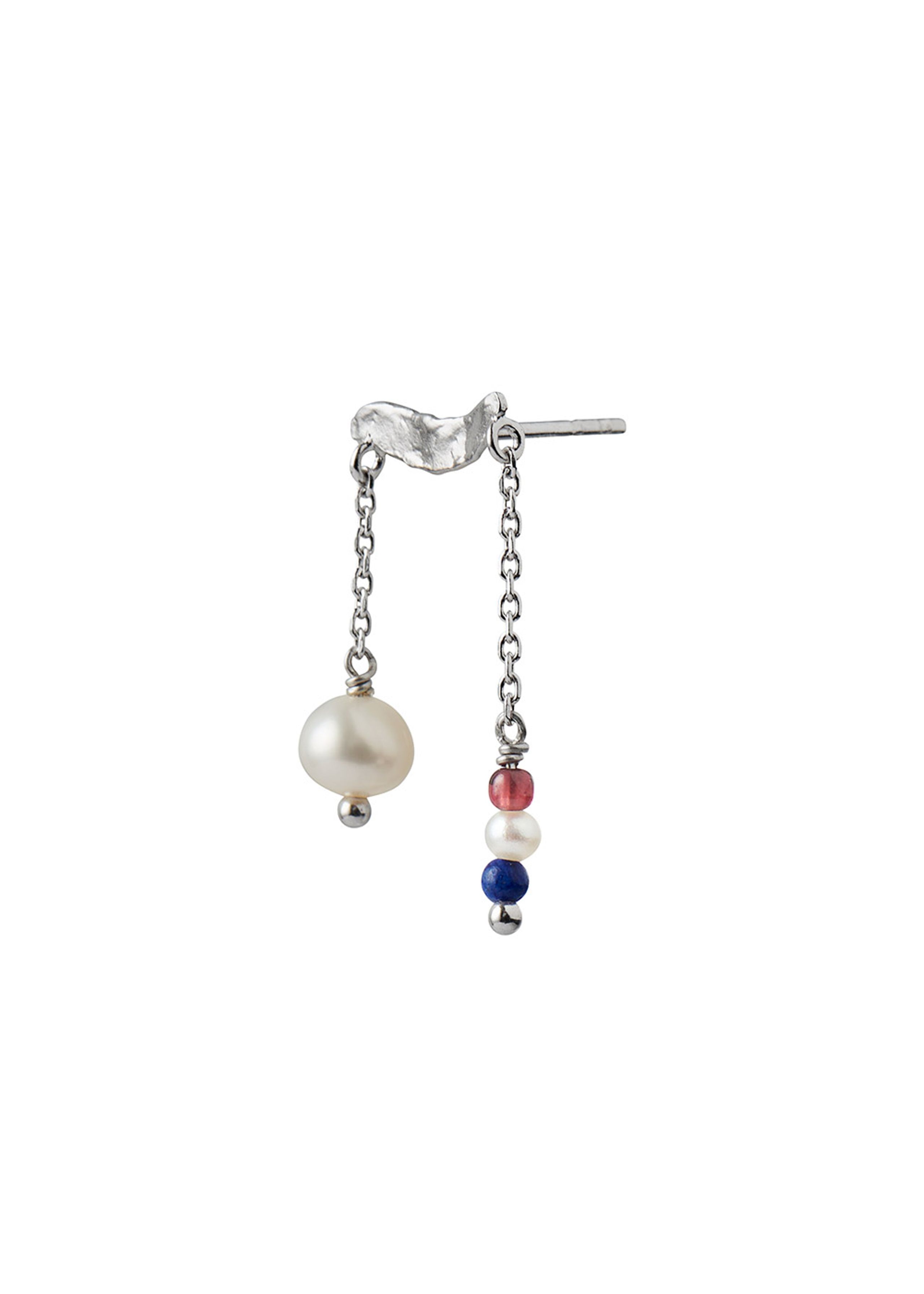 Stine A - Ørering - Petit Gold Splash Earring - Chains & French kiss - Silver