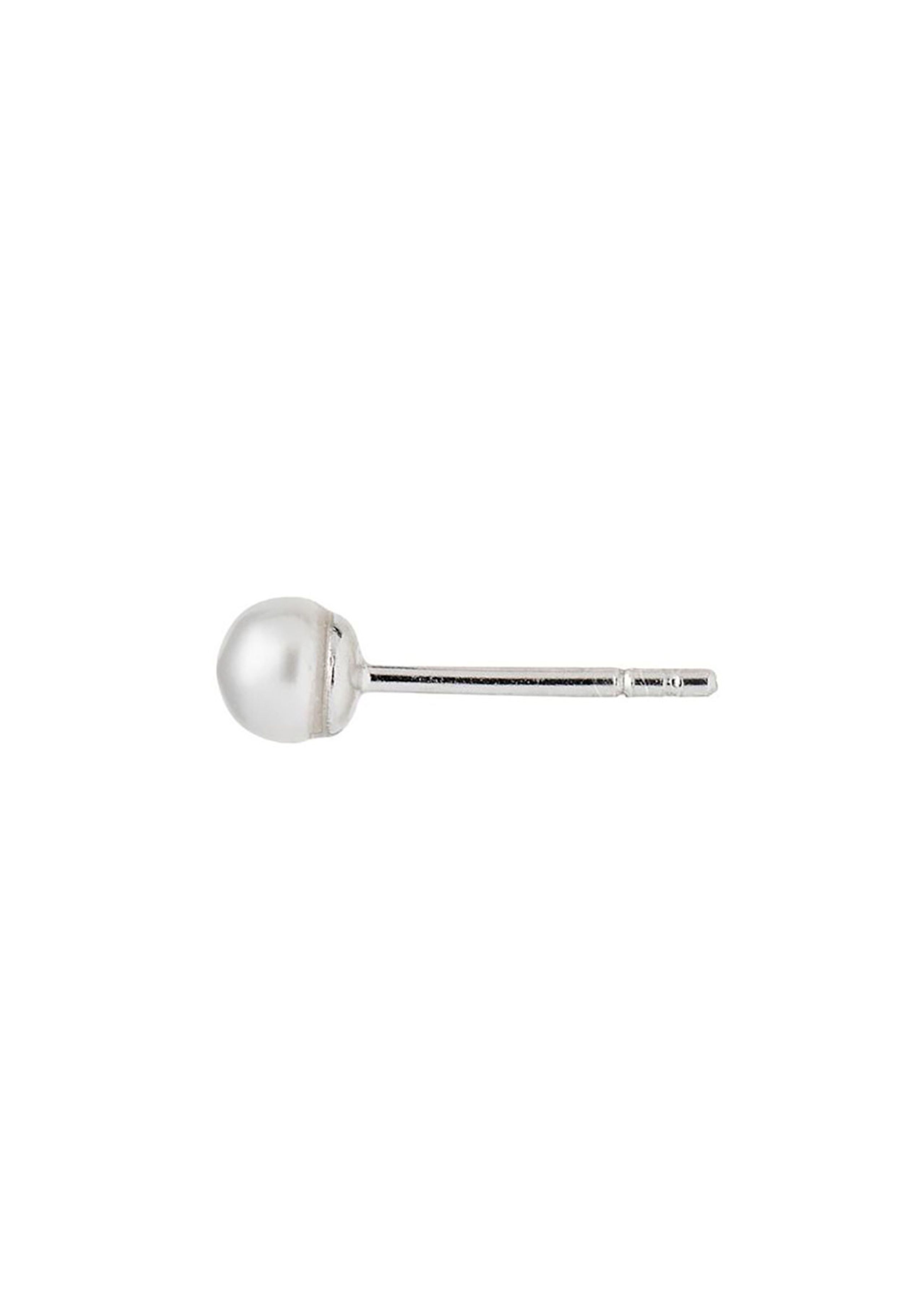 Stine A - Ohrring - Tres Petit Pearl Earring - Silver