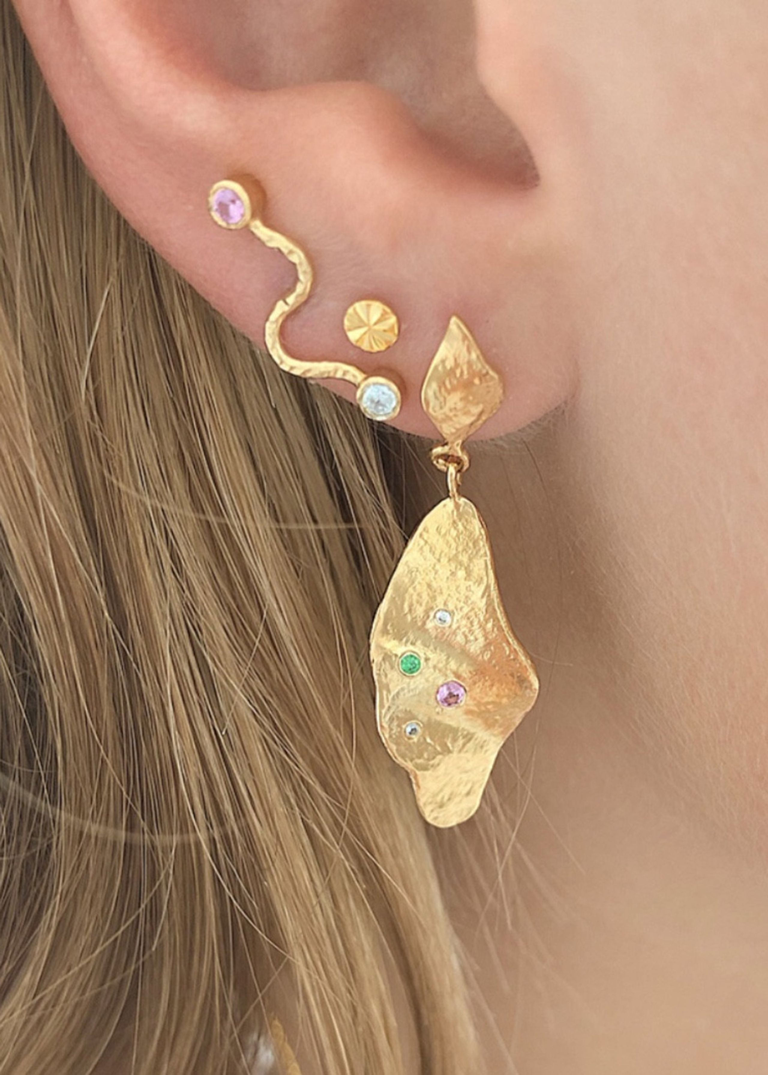 Stine A - Ørering - Très Petit Etoile Earring - Gold