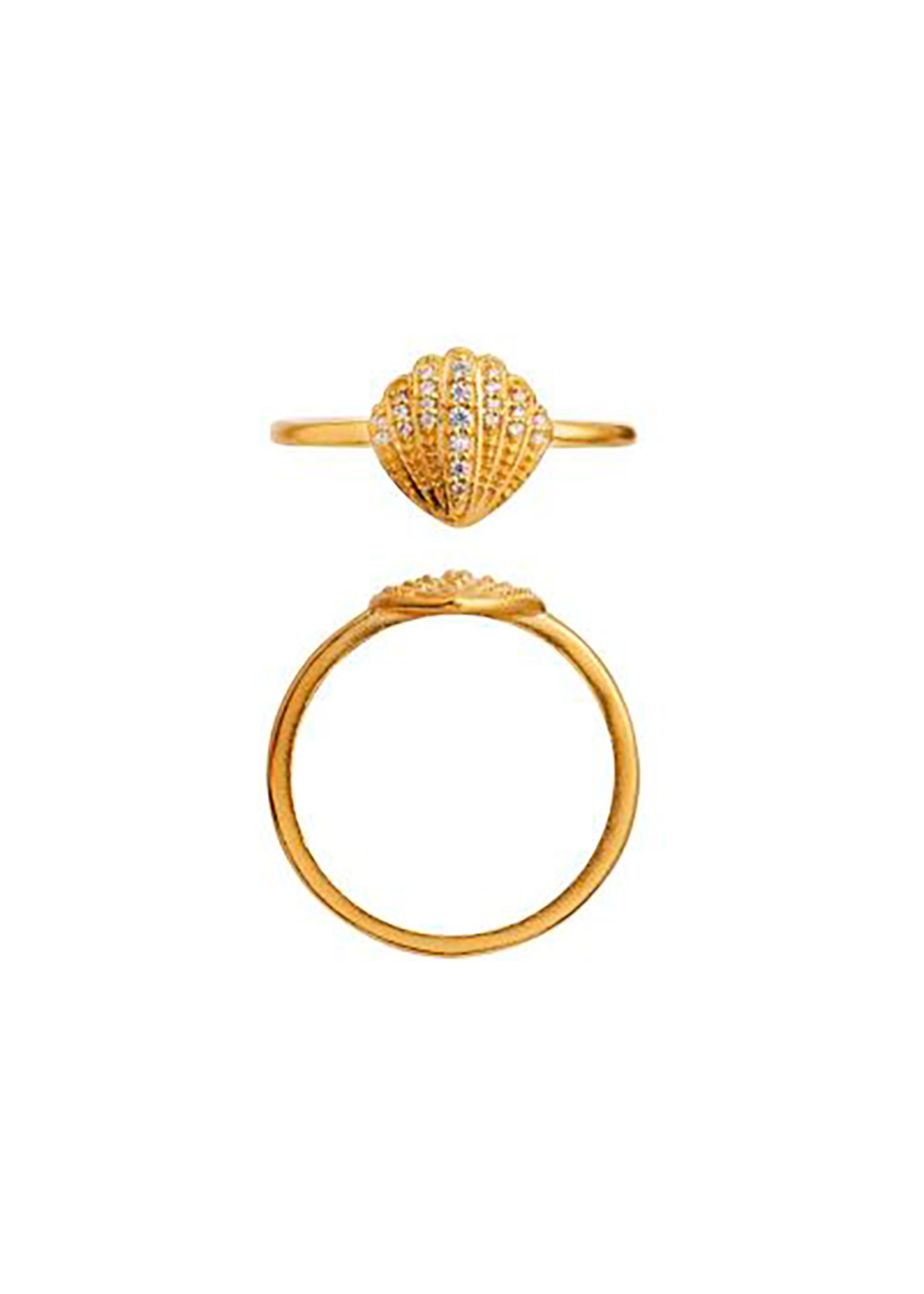Stine A - Ring - Vintage Shell Ring - Gold