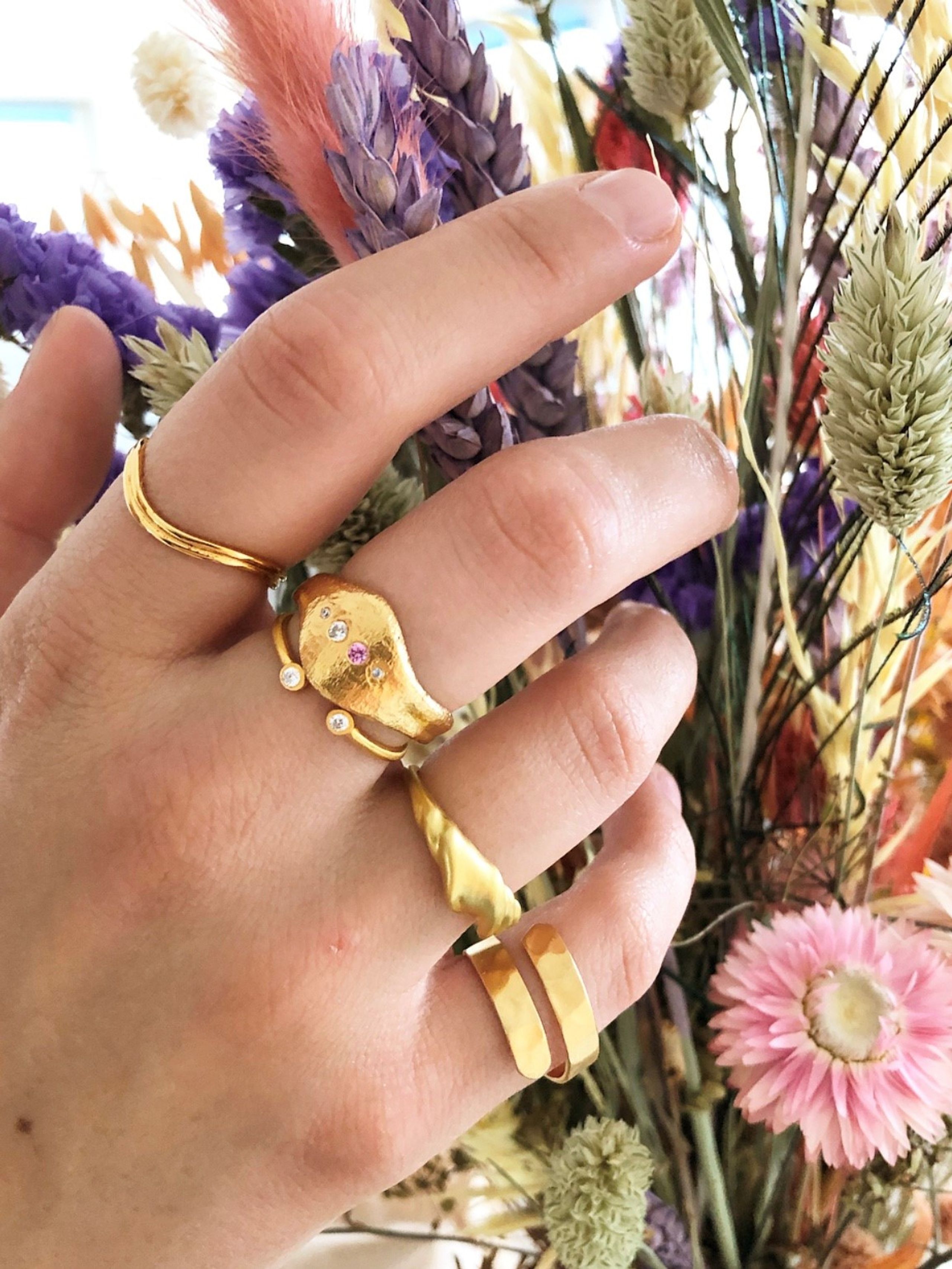 Stine A - Ring - Velvet Ring - Gold