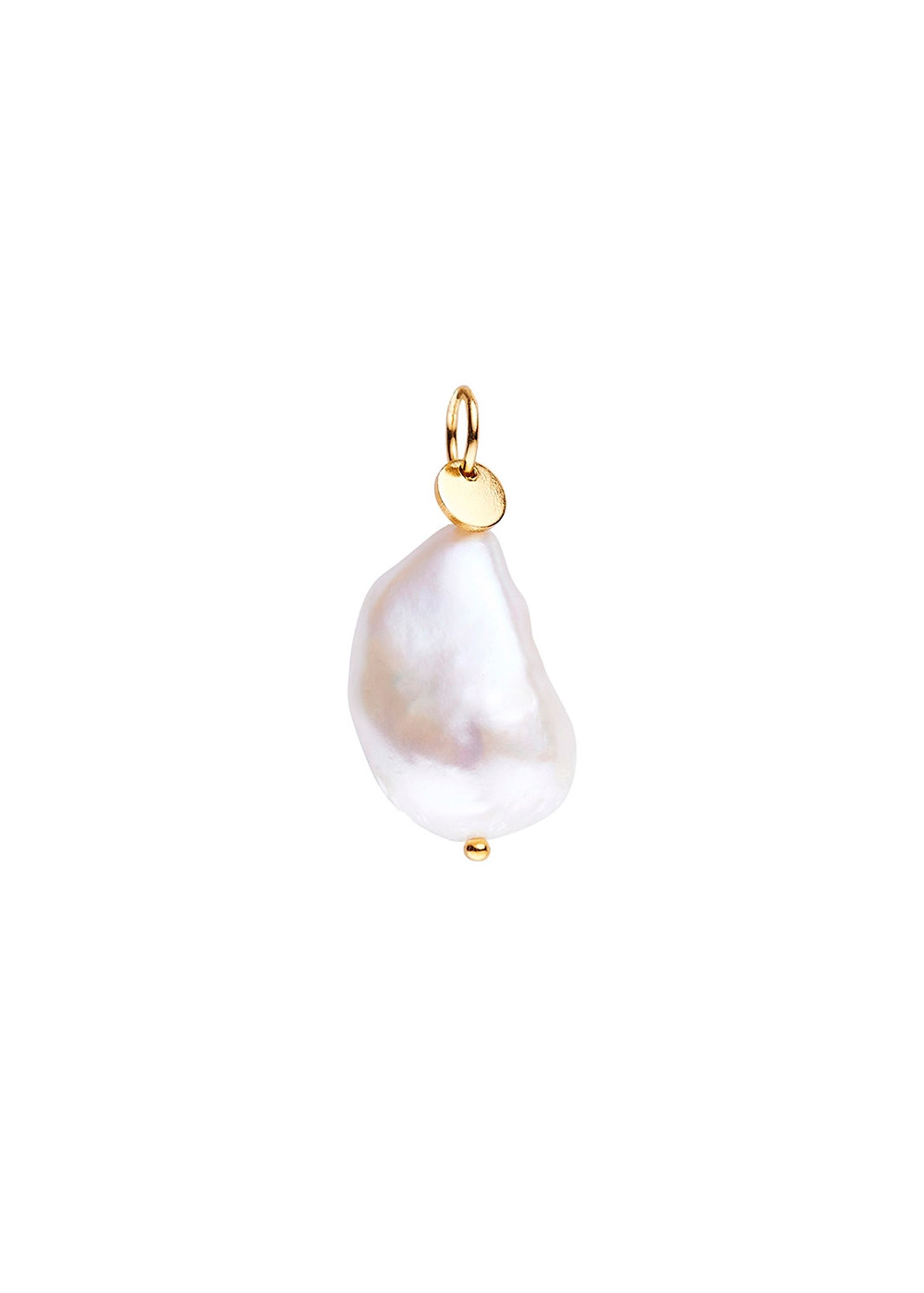 Stine A - Pendant - Baroque Pearl Pendant - Gold