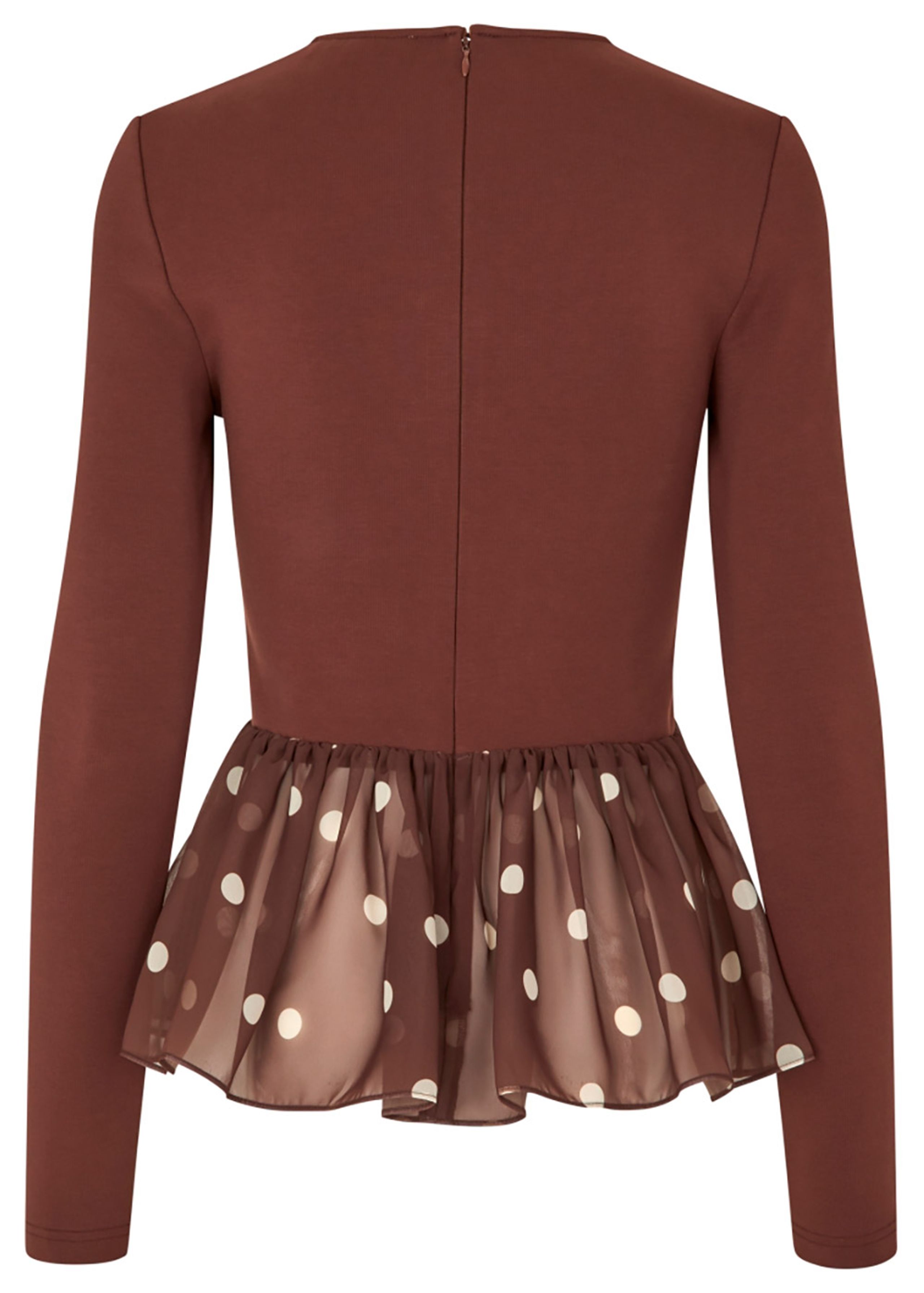 Stine Goya - Bluse - Asymmetrical Draped Top - Artist Blurry Dots